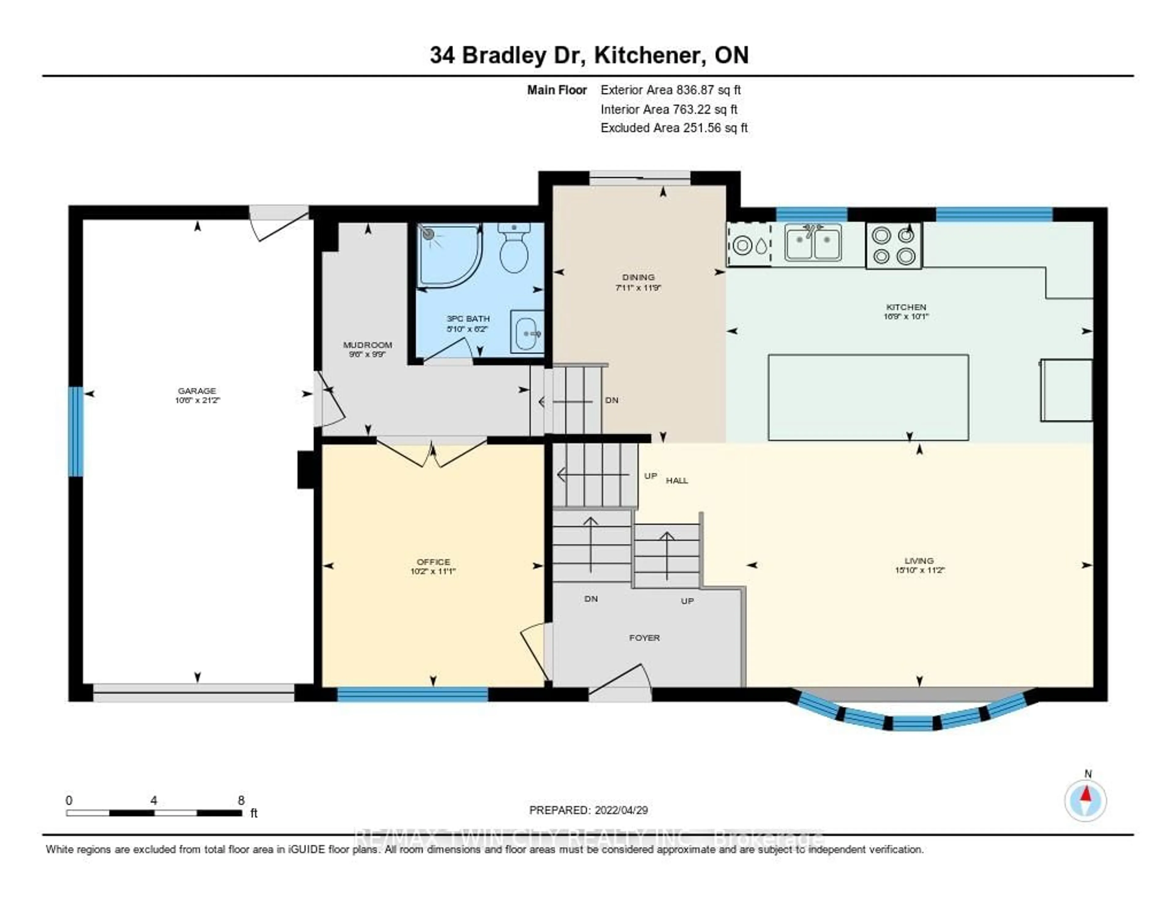 Floor plan for 34 BRADLEY Dr, Kitchener Ontario N2A 1K4