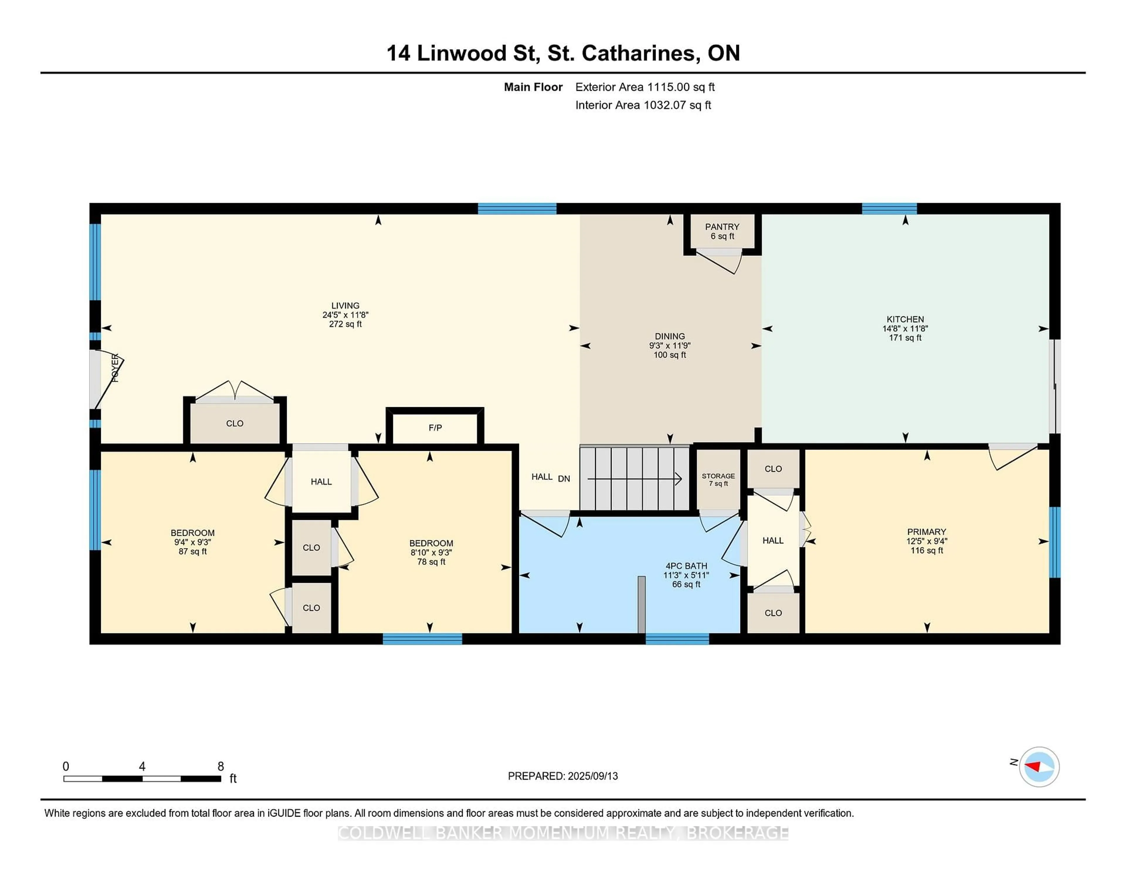 Floor plan for 14 LINWOOD St, St. Catharines Ontario L2R 1H3