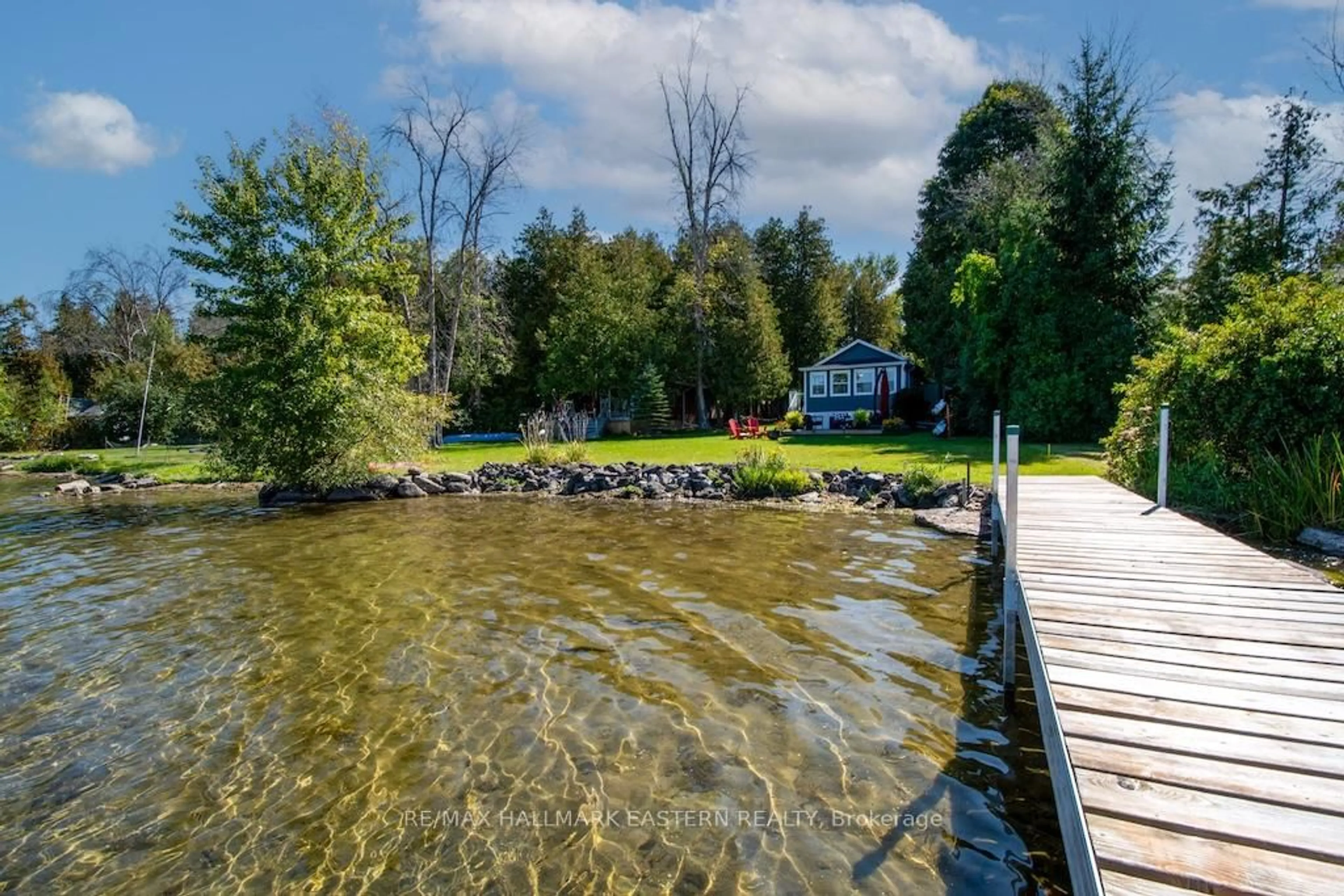 A pic from outside/outdoor area/front of a property/back of a property/a pic from drone, water/lake/river/ocean view for 1165 Grier Dr, Douro-Dummer Ontario K0L 2H0