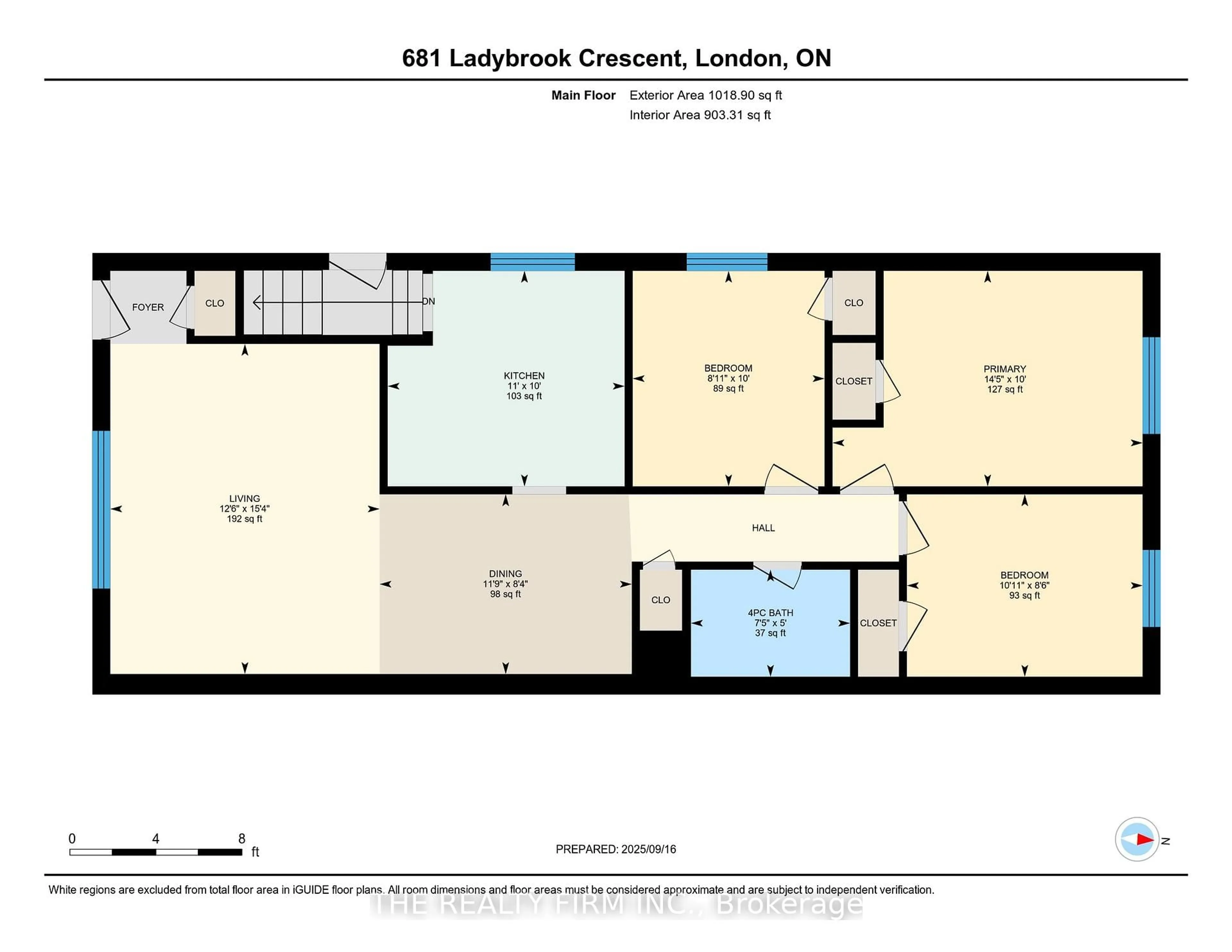 Floor plan for 681 Ladybrook Cres, London South Ontario N6J 2C4