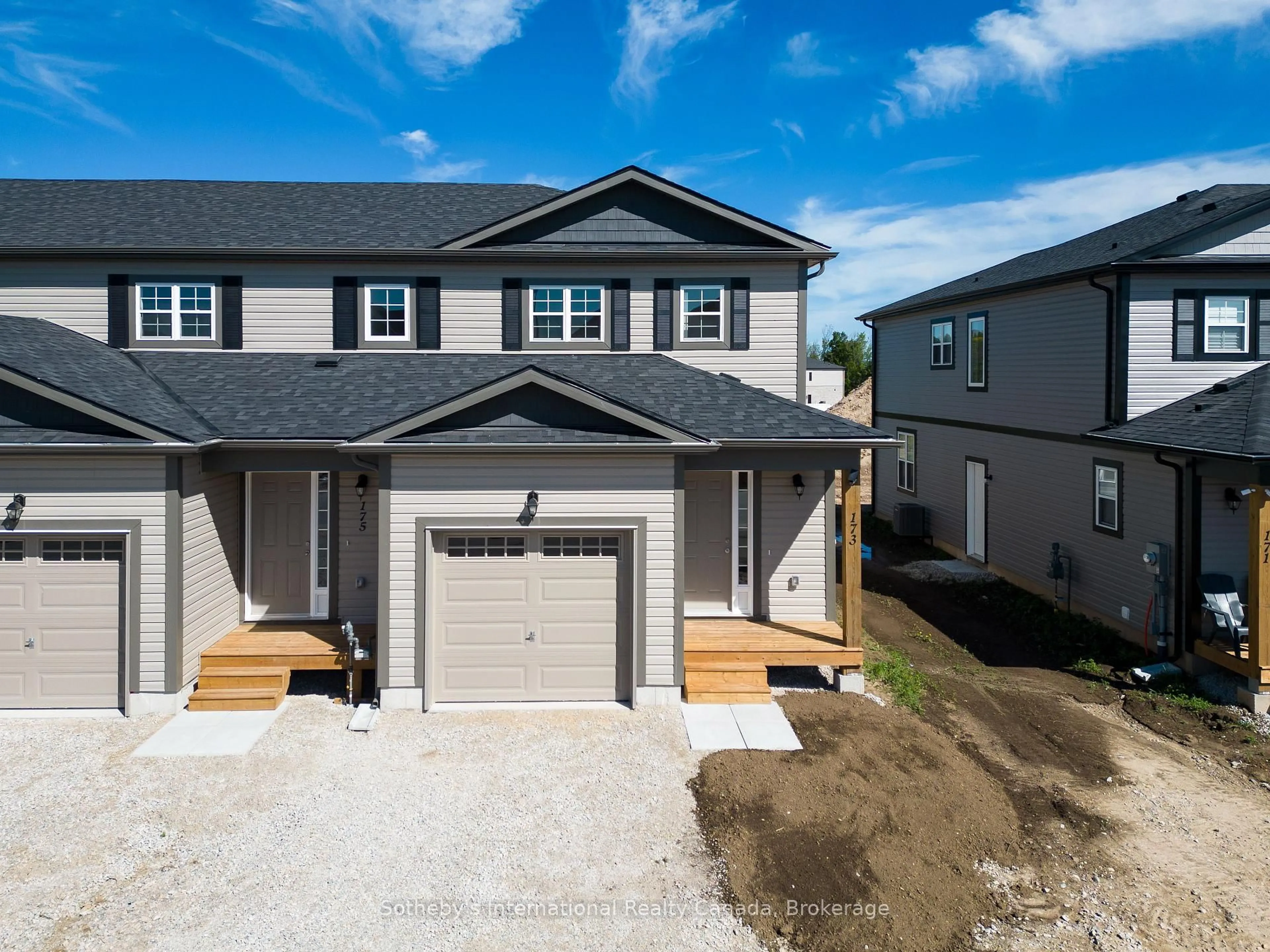 Home with vinyl exterior material, street for 173 Equality Dr, Meaford Ontario N4L 0B4