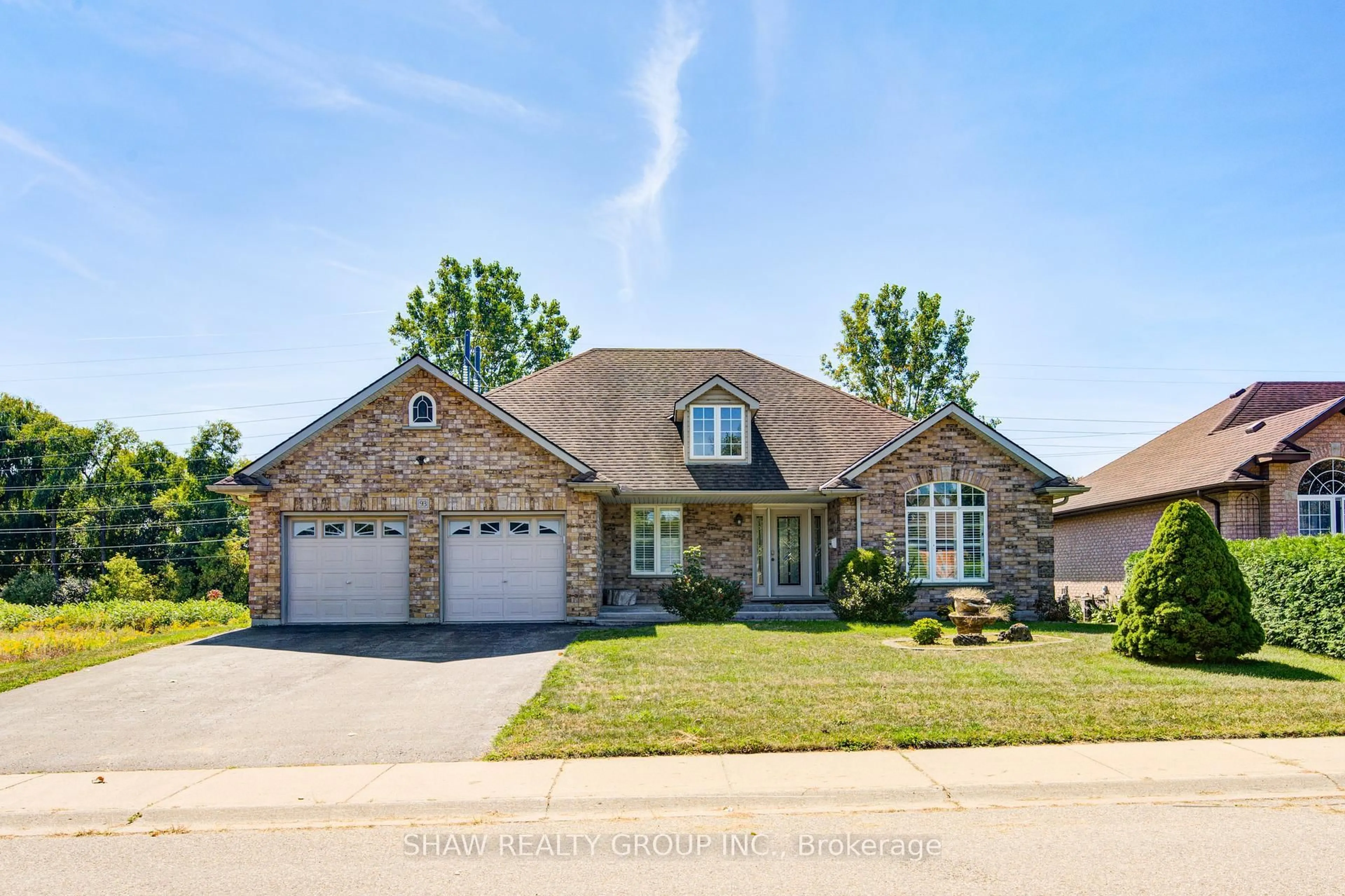 Home with brick exterior material, street for 93 Kara Lane, Tillsonburg Ontario N4G 5M2