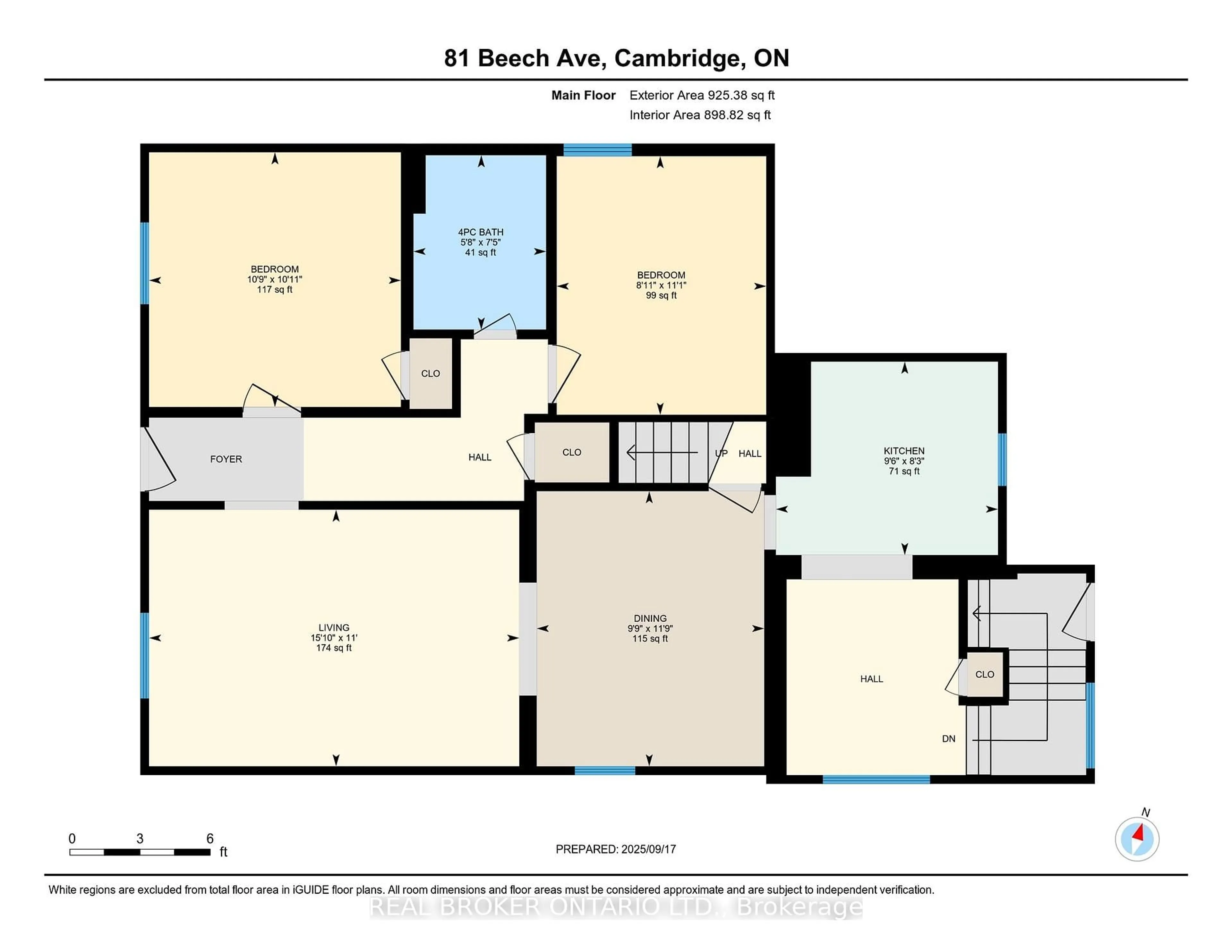 Floor plan for 81 Beech Ave, Cambridge Ontario N3C 1X6