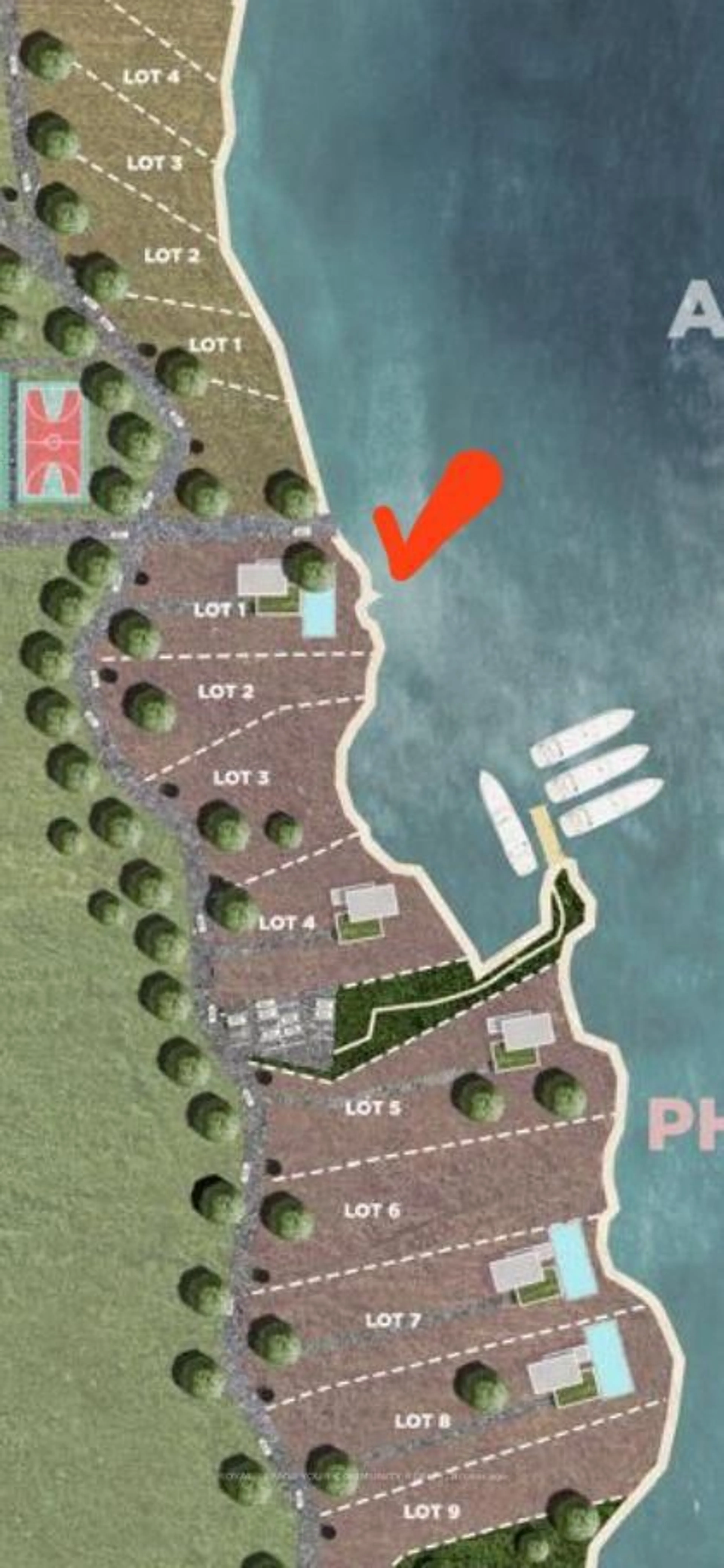 Picture of a map for Lot 1 Axe Lake Rd, McMurrich/Monteith Ontario P0A 1Y0