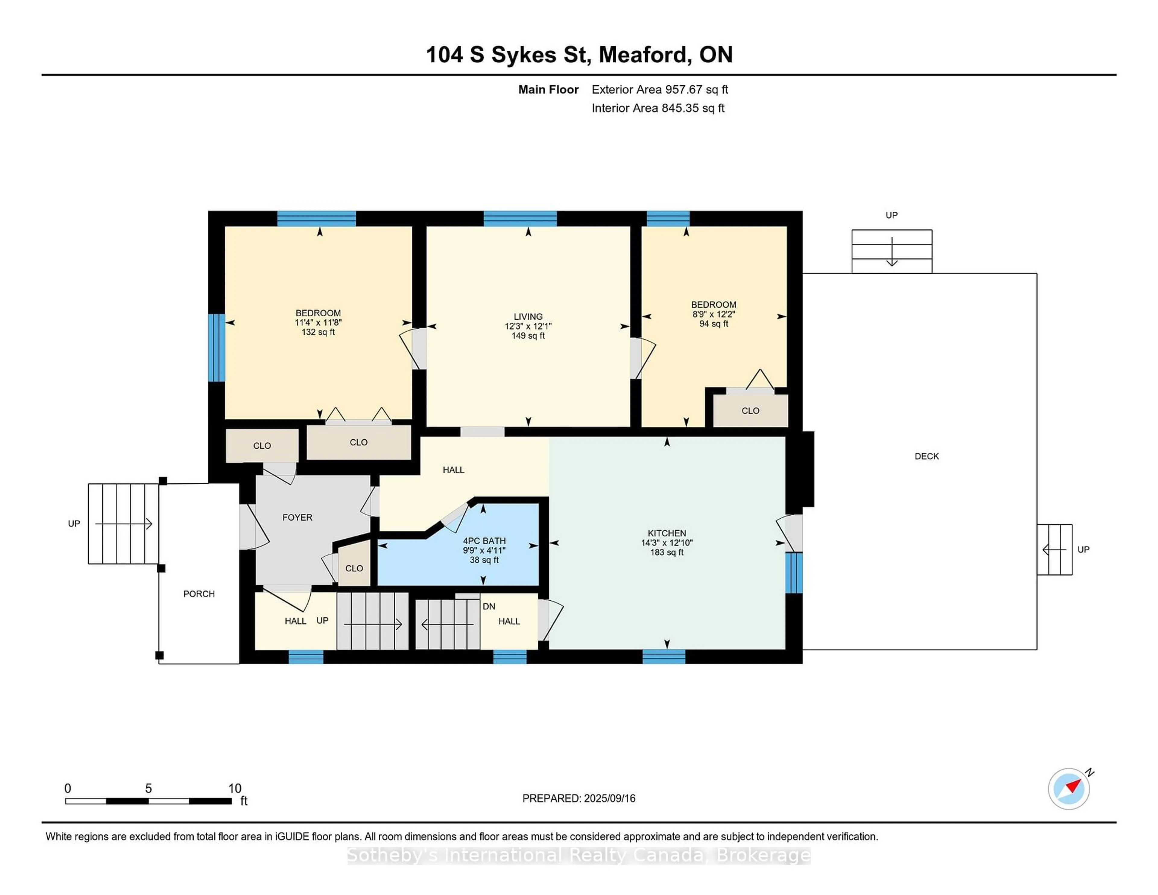 Floor plan for 104 Sykes St, Meaford Ontario N4L 1W9