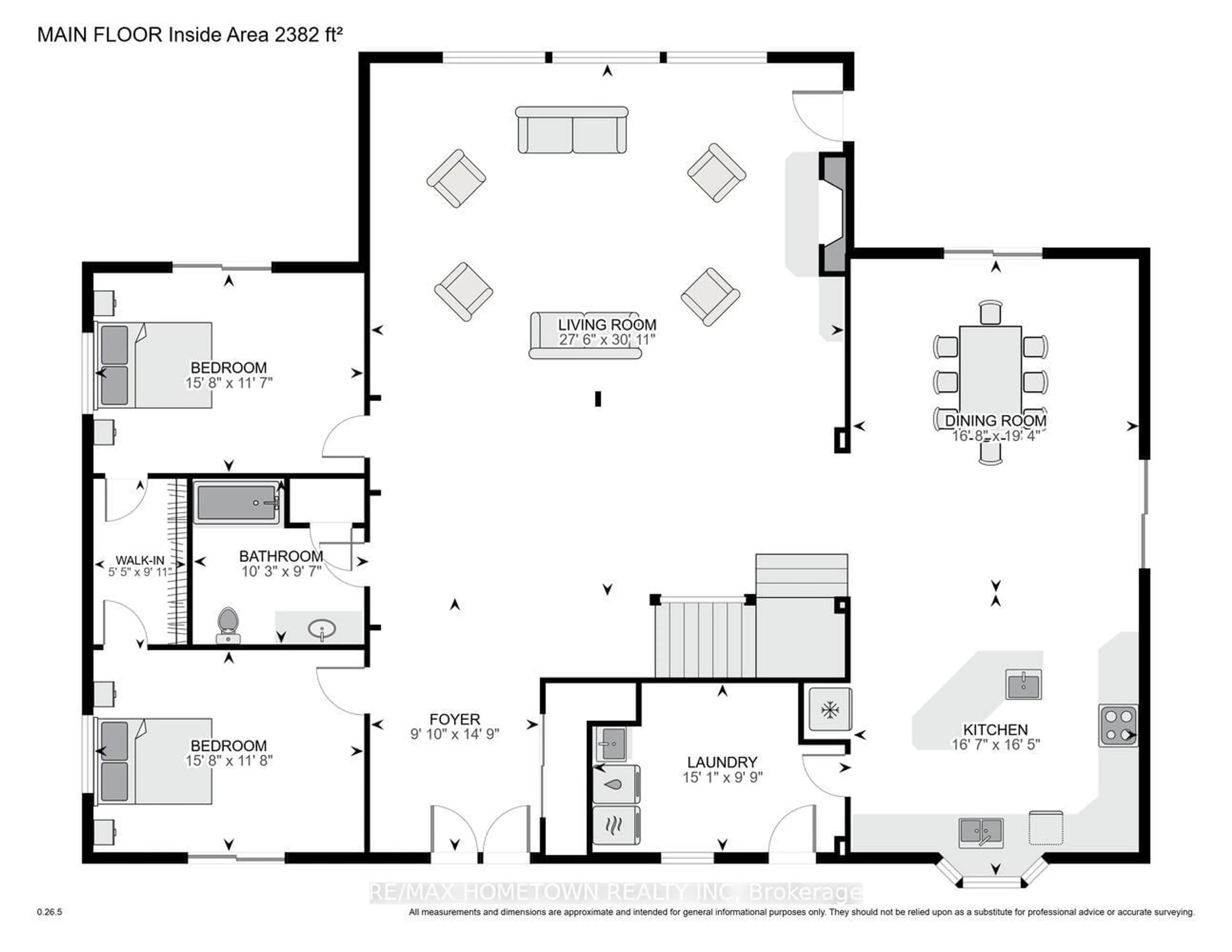 Floor plan for 333 County Road 5 Rd, Front of Yonge Ontario K0E 1R0
