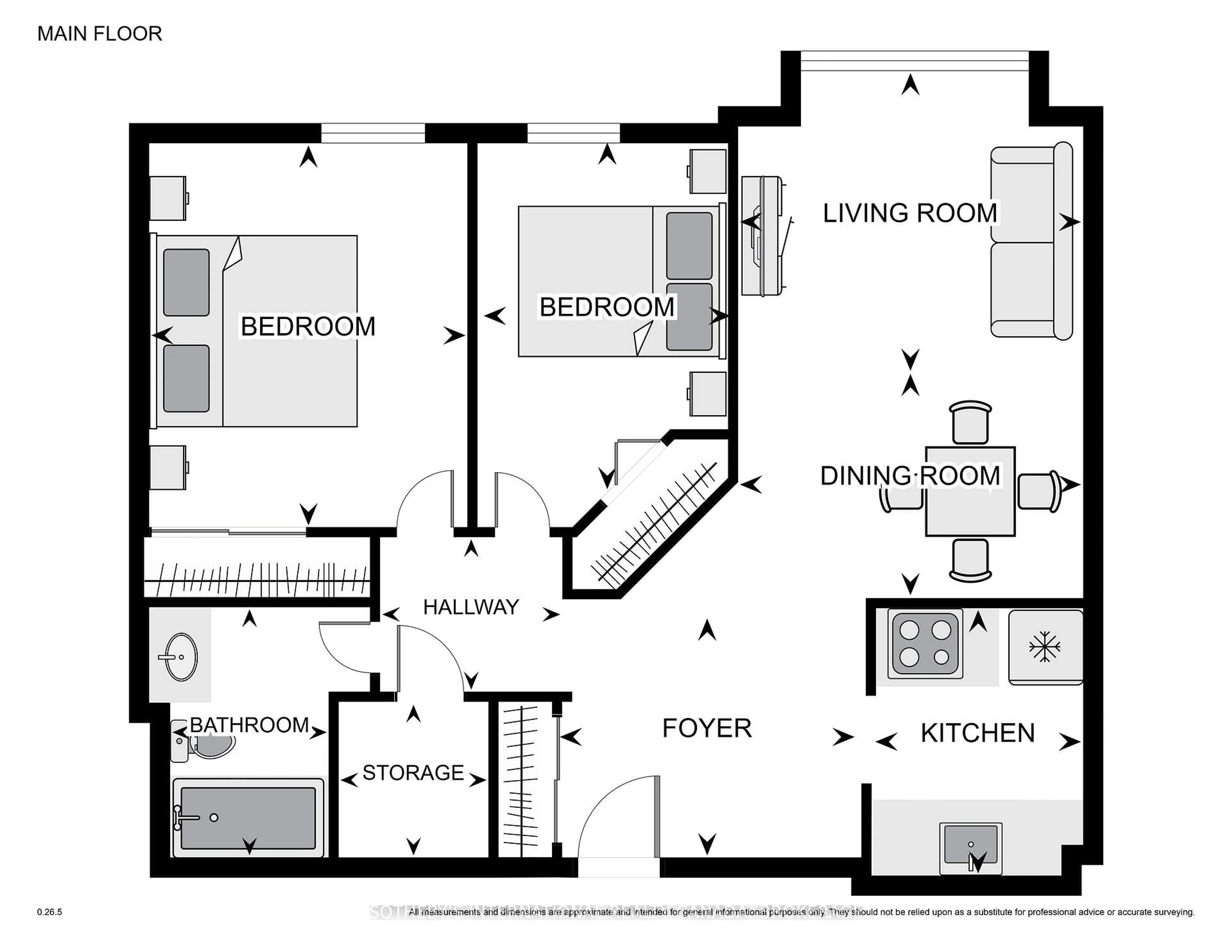 Floor plan for 810 Kyle Crt #102, Brockville Ontario K6V 6H6
