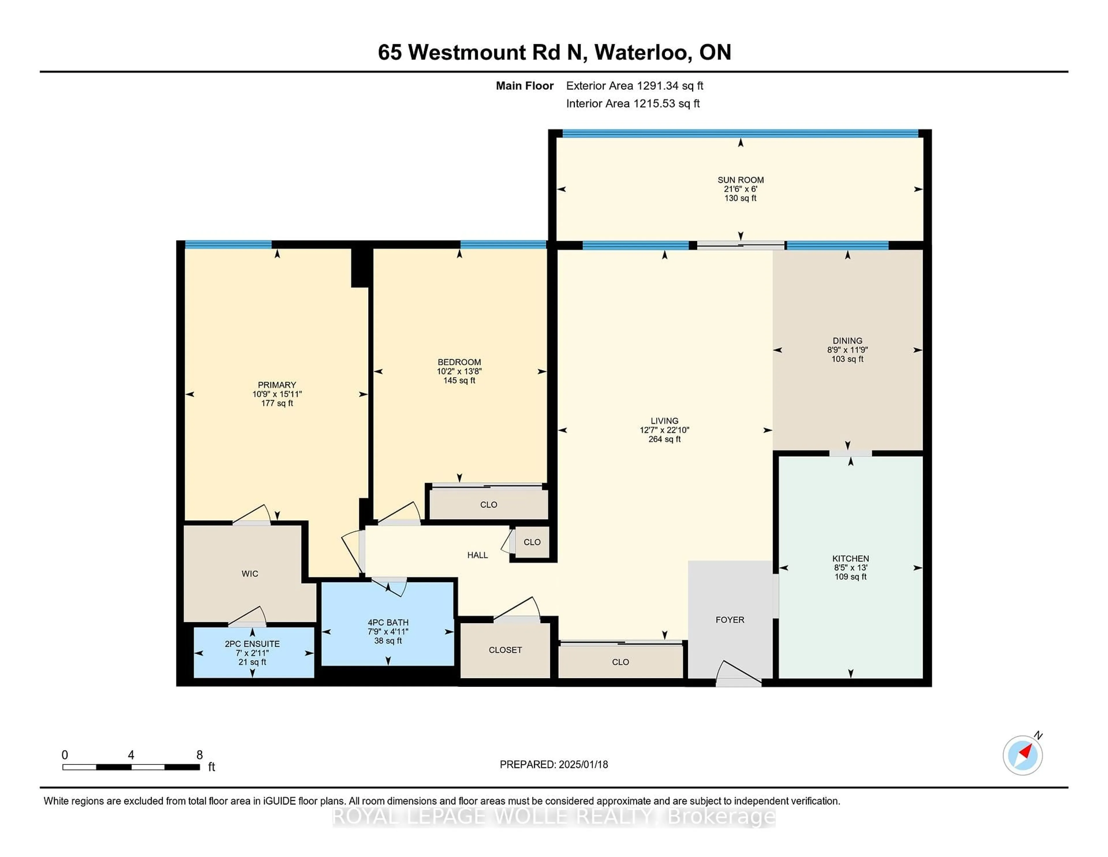 Floor plan for 65 Westmount Rd #801, Waterloo Ontario N2L 5G6