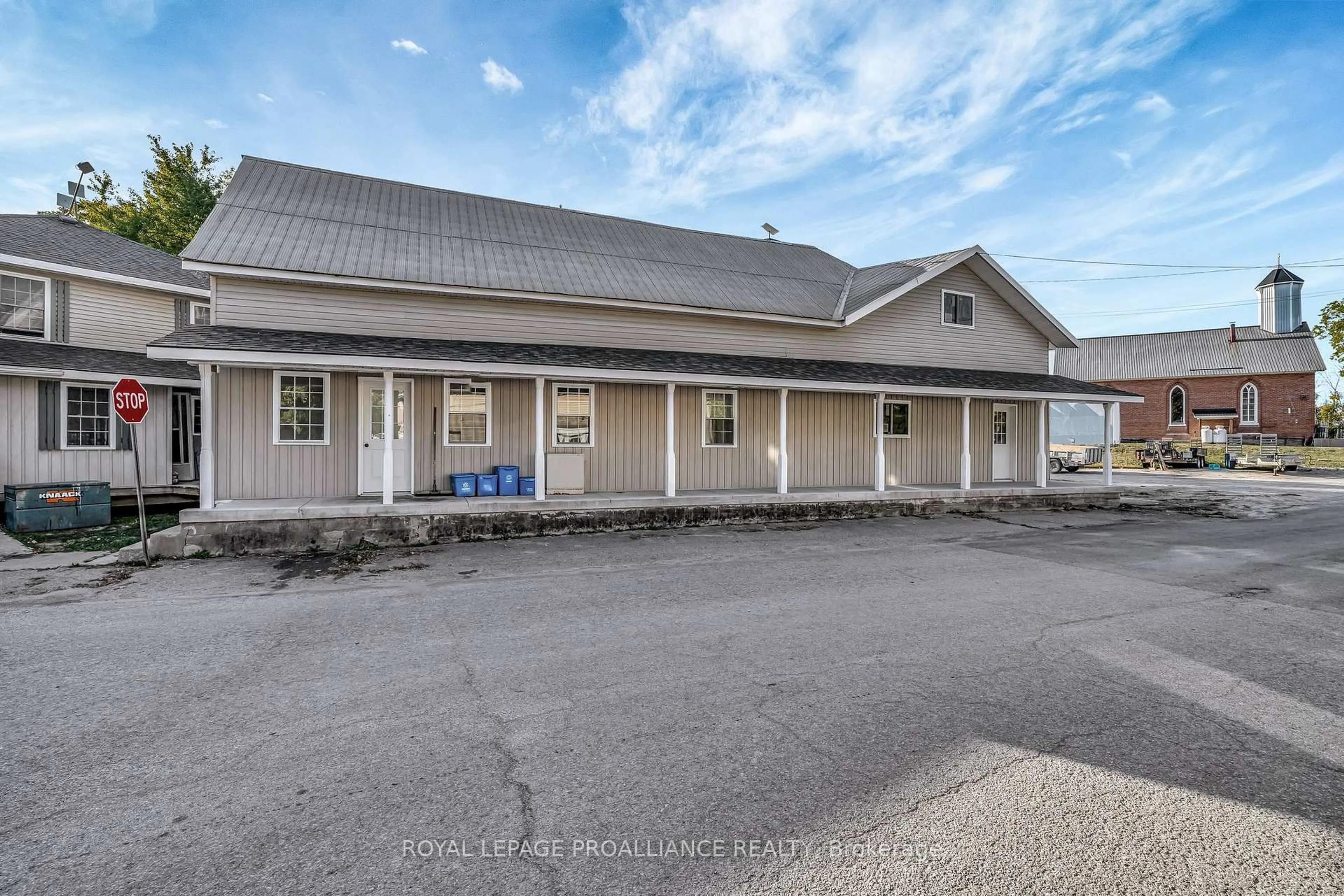 A pic from outside/outdoor area/front of a property/back of a property/a pic from drone, building for 4140 Shannonville Rd, Centre Hastings Ontario K8N 4Z6