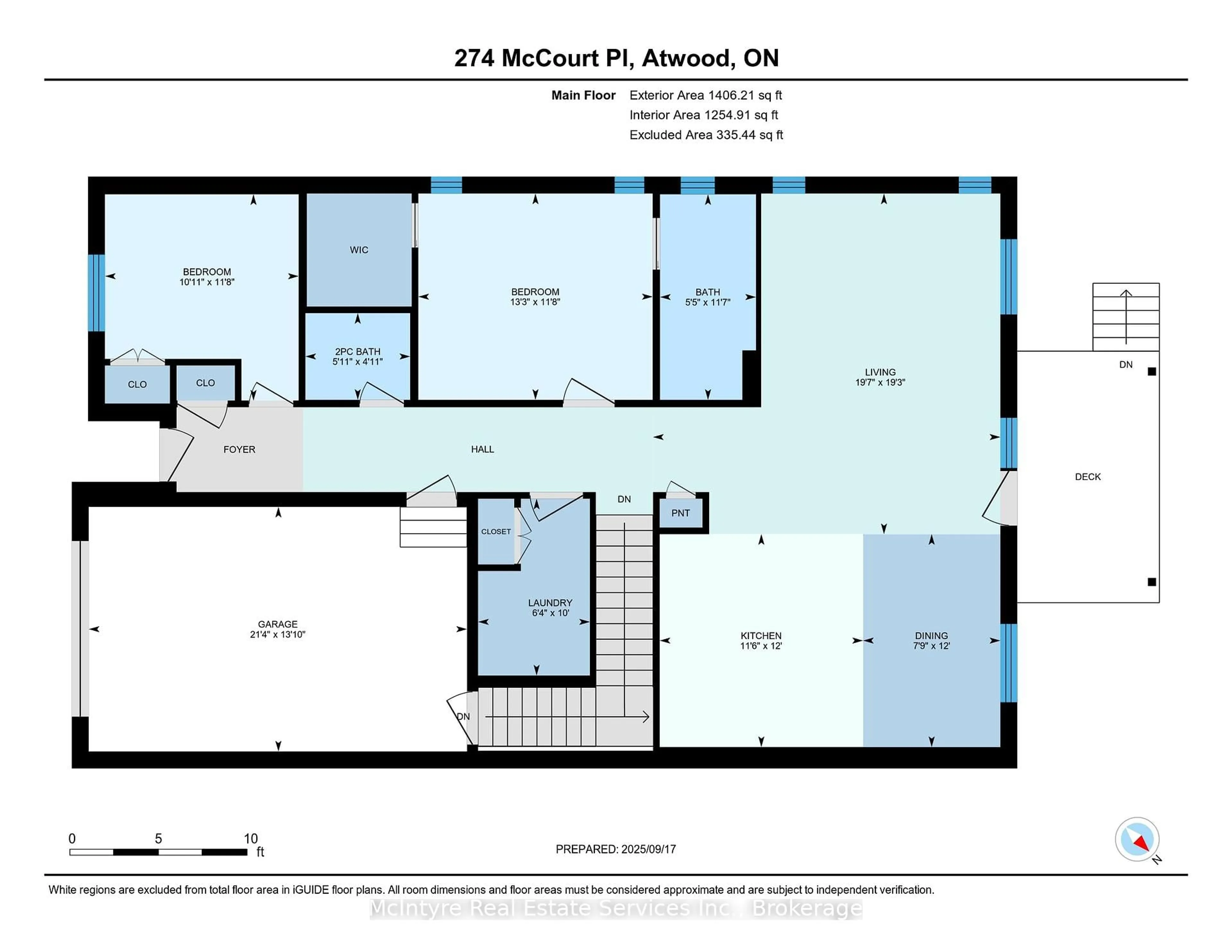 Floor plan for 274 Mccourt Pl, North Perth Ontario N0G 1B0