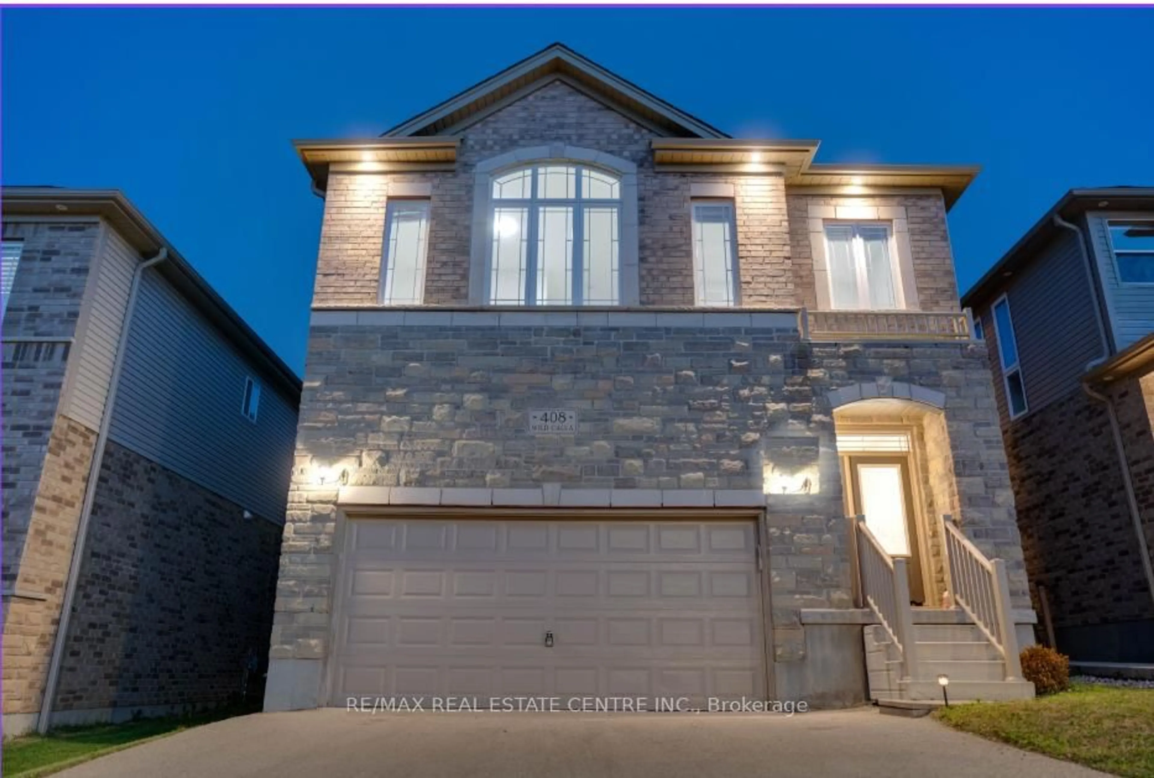 Home with brick exterior material, street for 408 Wild Calla St, Waterloo Ontario N2V 0B5