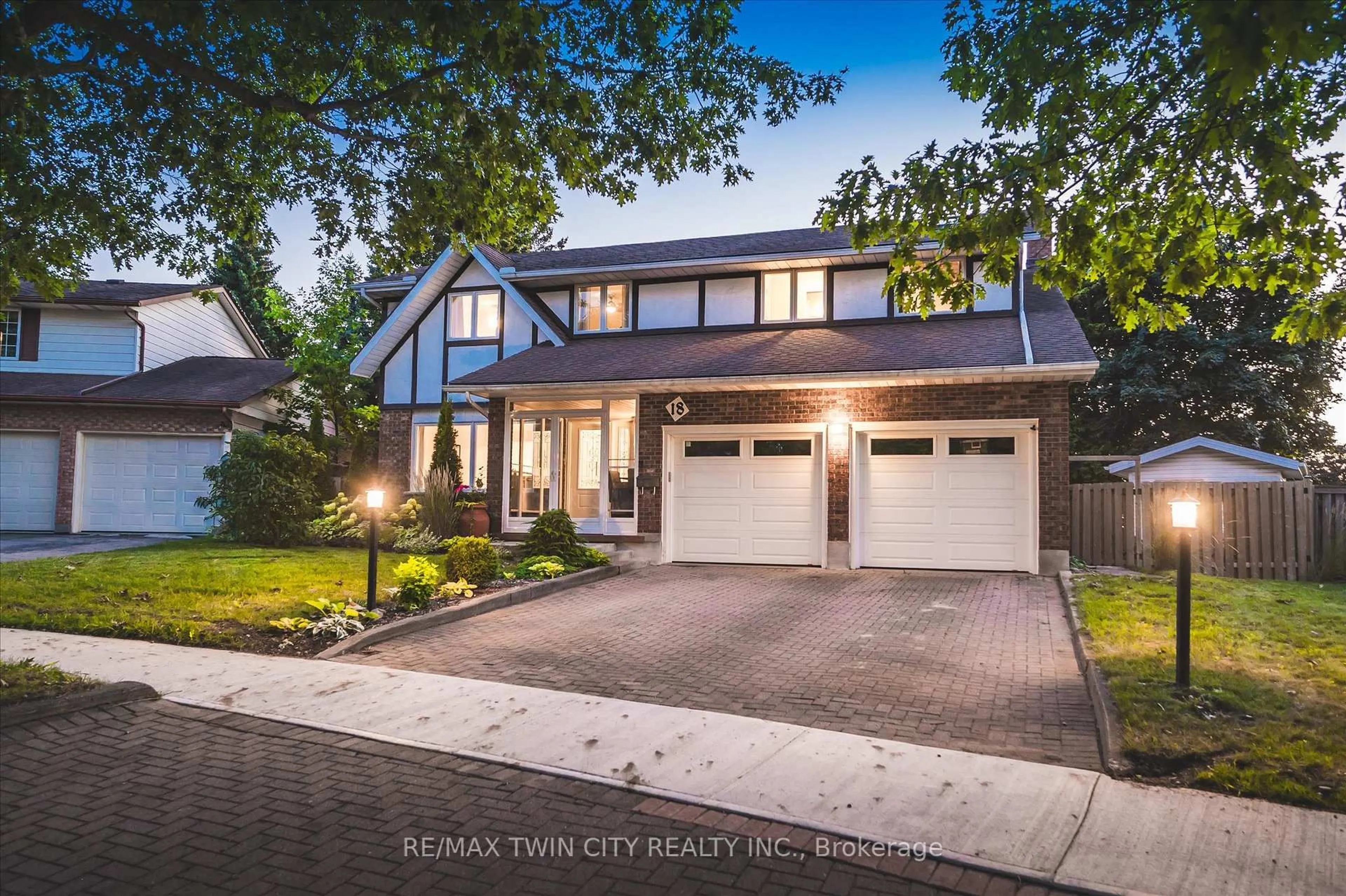 Home with brick exterior material, street for 18 Westchester Pl, Kitchener Ontario N2B 3M6