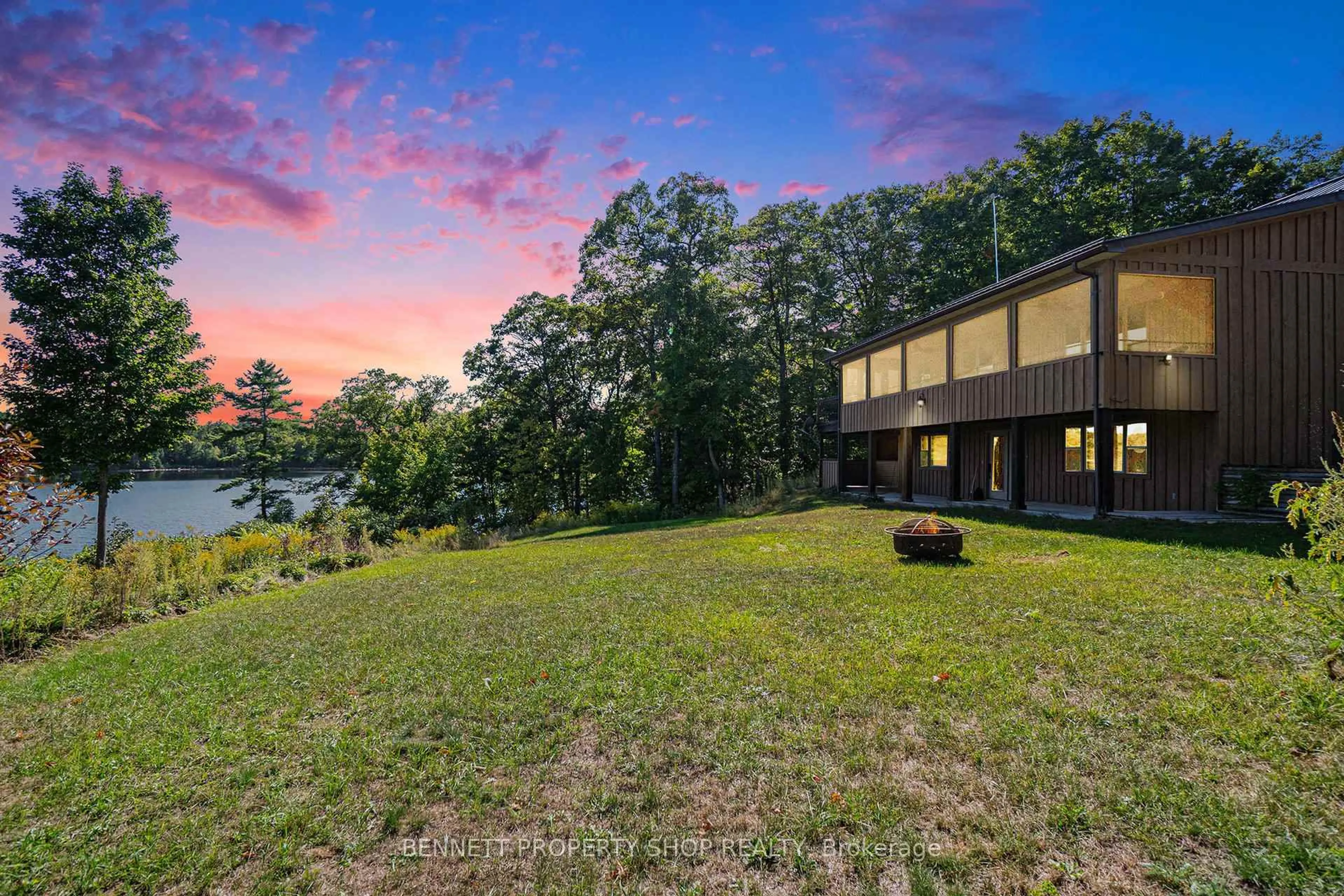 A pic from outside/outdoor area/front of a property/back of a property/a pic from drone, water/lake/river/ocean view for 250 Horne Lake Rd, Lanark Ontario K0G 1K0