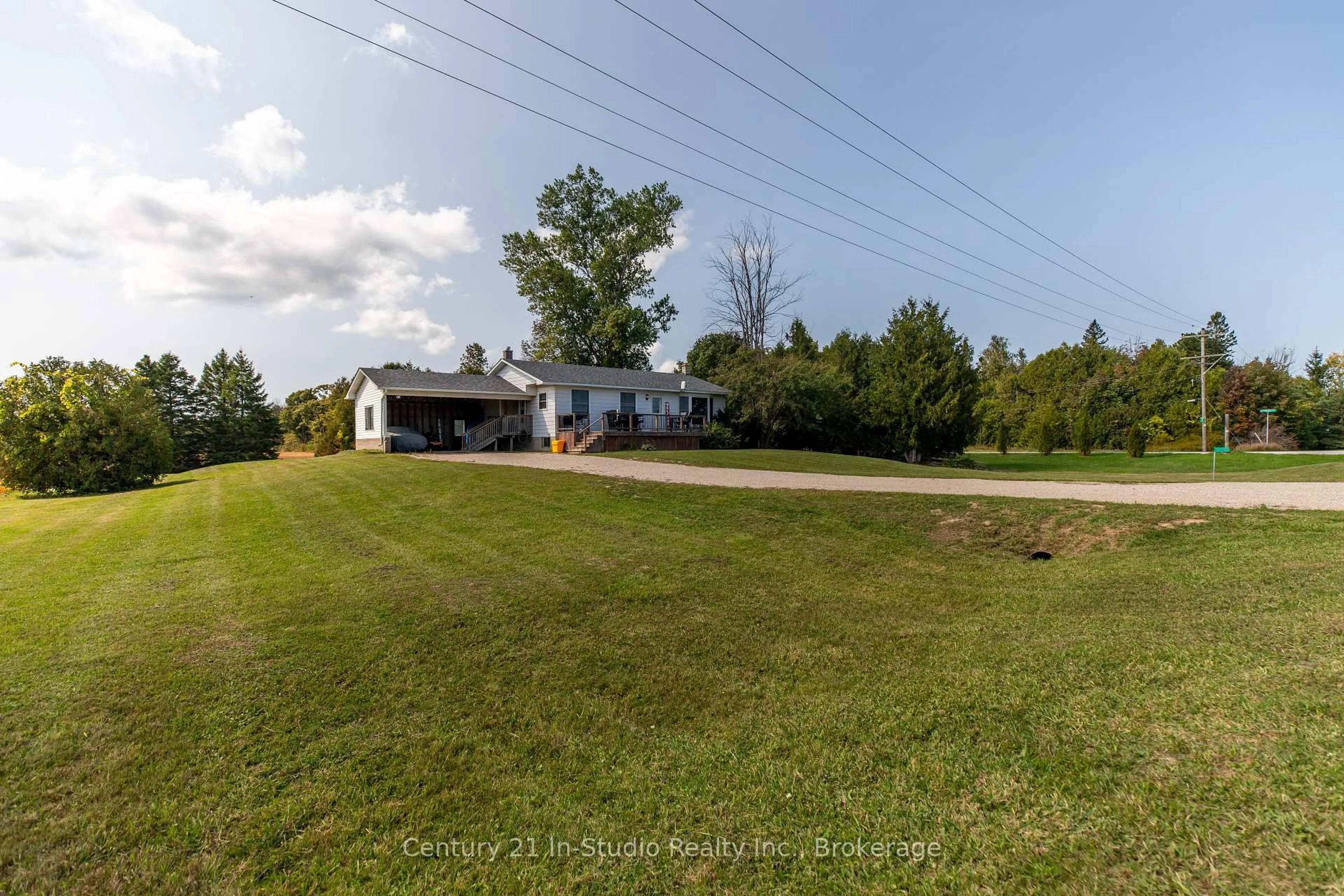 A pic from outside/outdoor area/front of a property/back of a property/a pic from drone, water/lake/river/ocean view for 1185 Highway 6, South Bruce Peninsula Ontario N0H 2T0