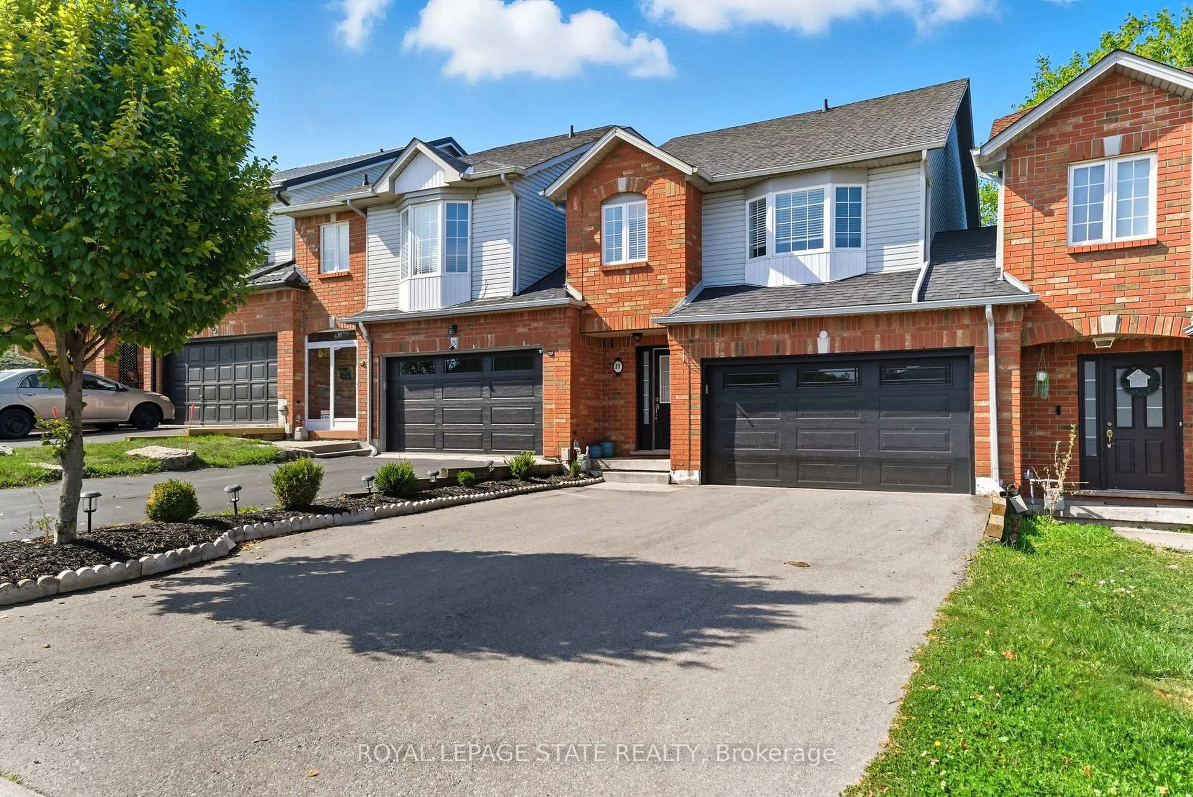 Home with brick exterior material, street for 27 Glenhollow Dr, Hamilton Ontario L8J 3T2