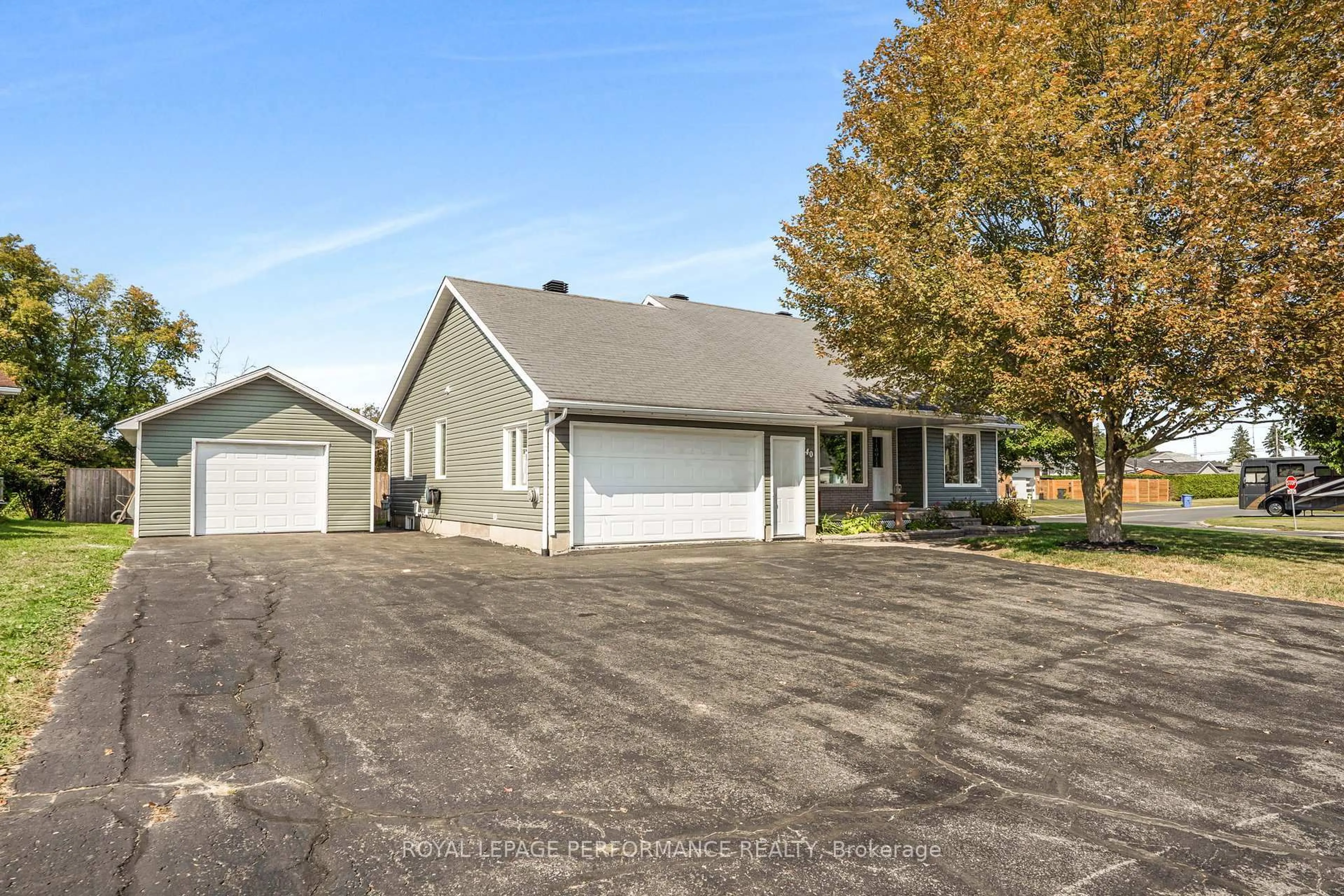 A pic from outside/outdoor area/front of a property/back of a property/a pic from drone, street for 40 Faucher Blvd, Casselman Ontario K0A 1M0