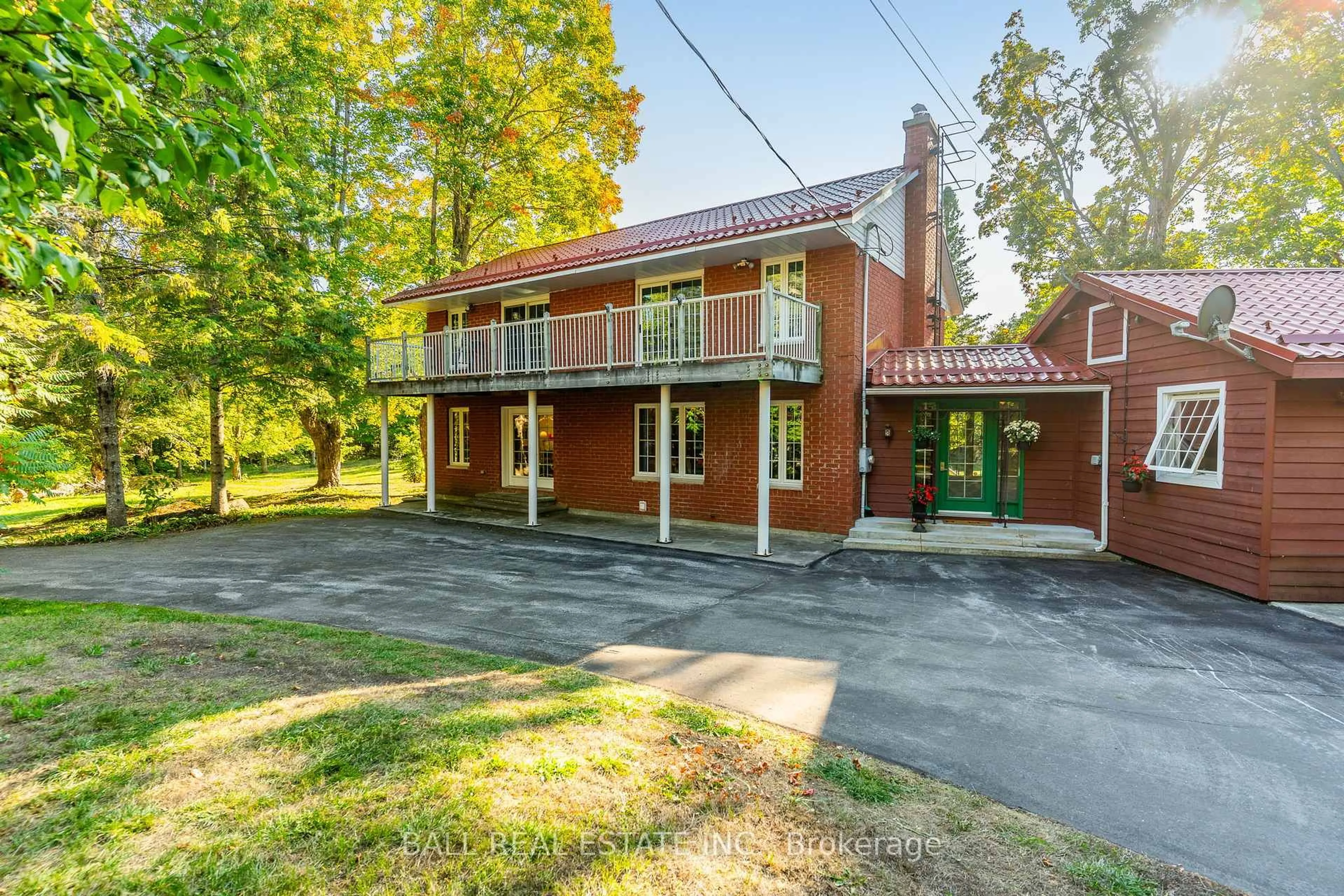 A pic from outside/outdoor area/front of a property/back of a property/a pic from drone, building for 849 County Rd 49, Kawartha Lakes Ontario K0M 1A0