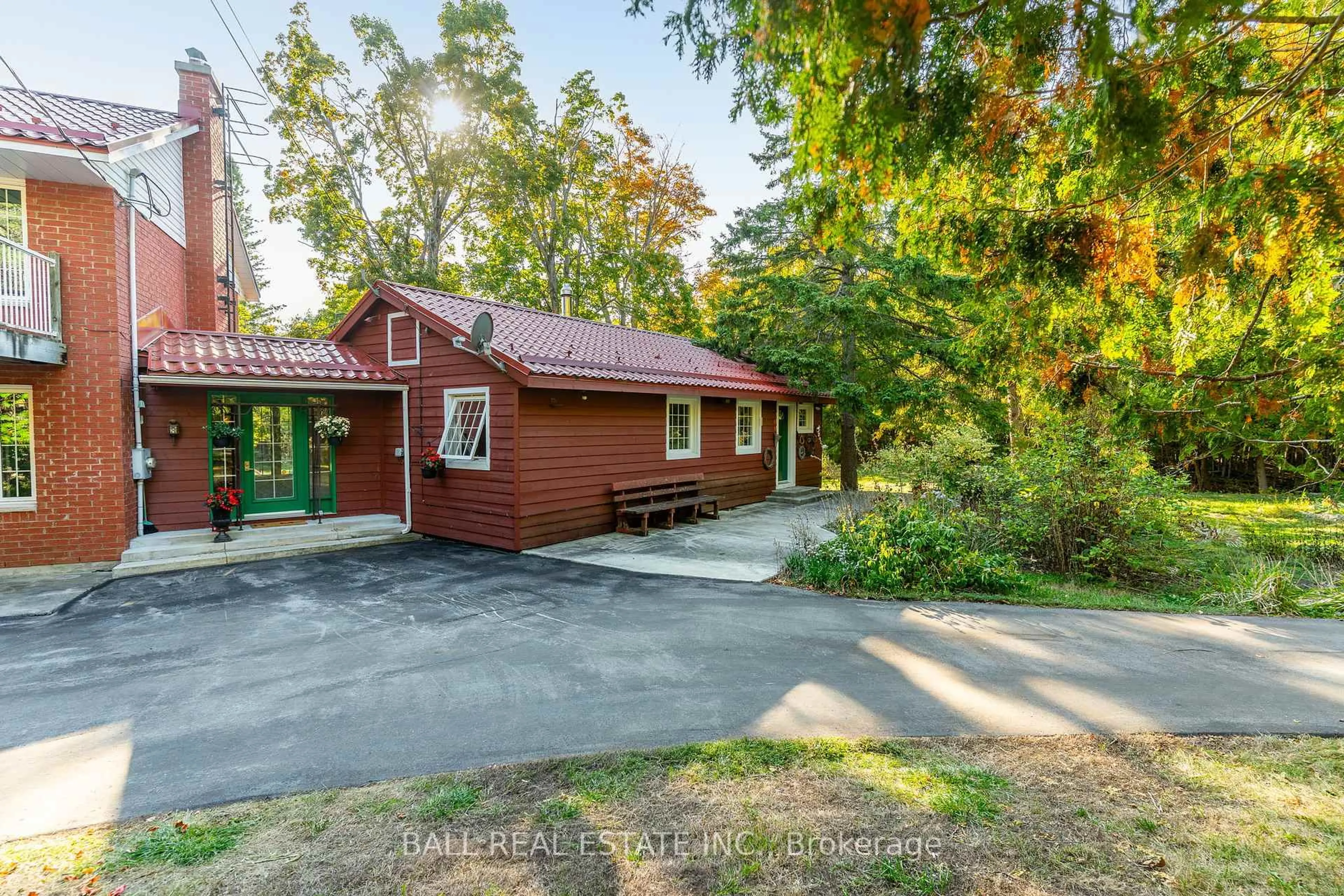 A pic from outside/outdoor area/front of a property/back of a property/a pic from drone, unknown for 849 County Rd 49, Kawartha Lakes Ontario K0M 1A0