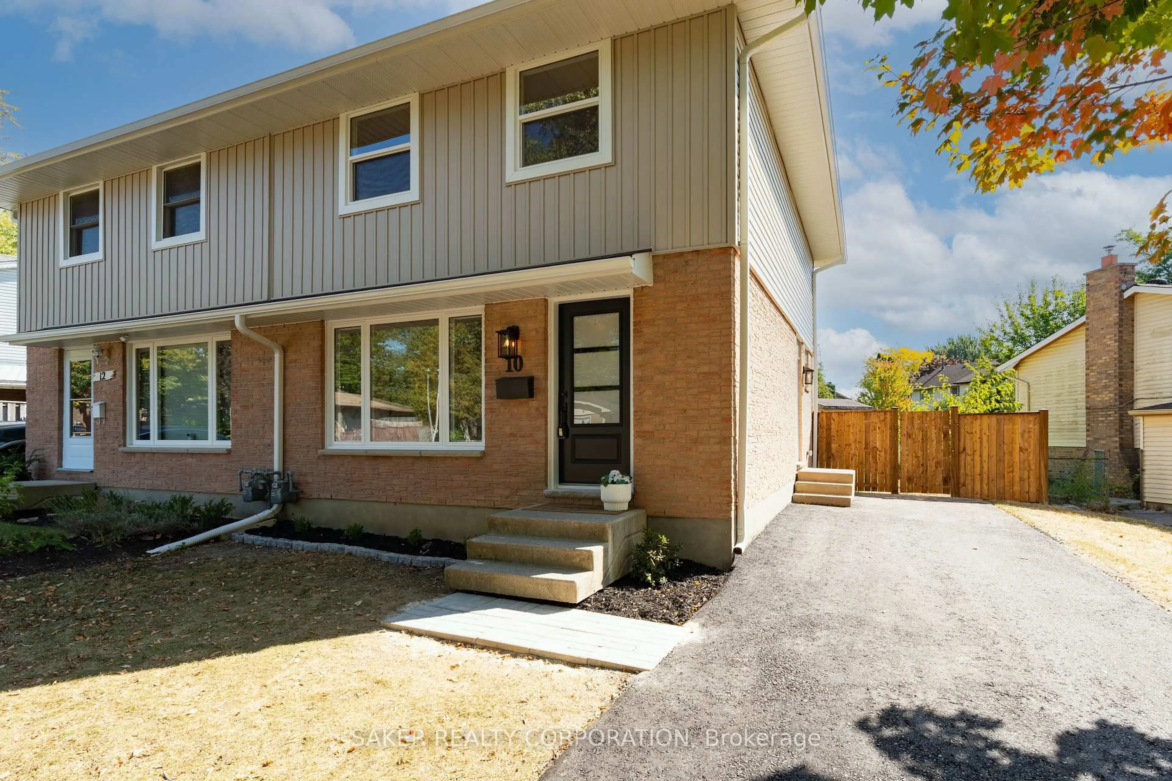 Home with brick exterior material, street for 10 Edgemere Cres, London South Ontario N5Z 4M5