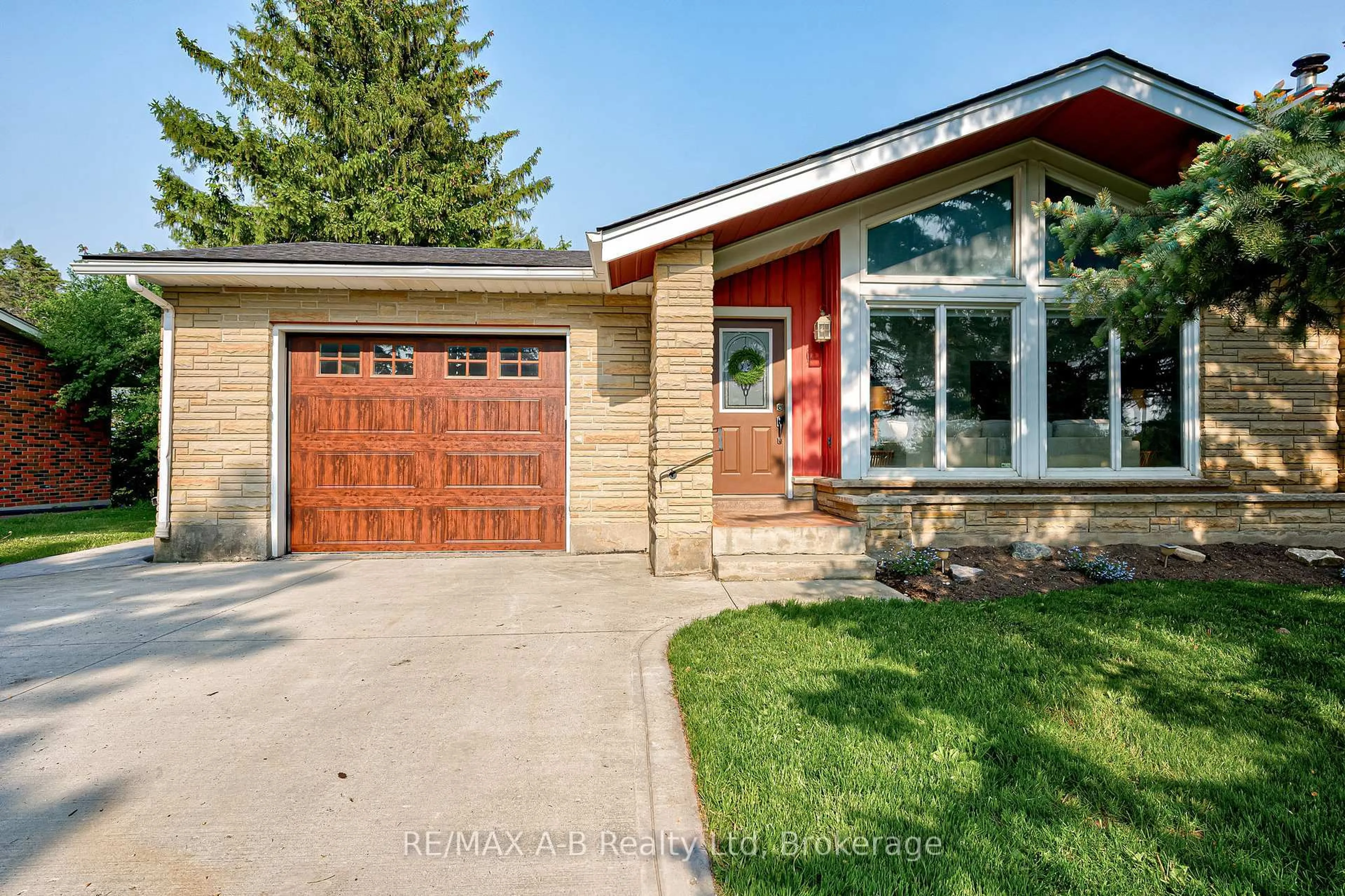 Home with brick exterior material, street for 3981 111 Rd, Perth East Ontario N5A 6S5