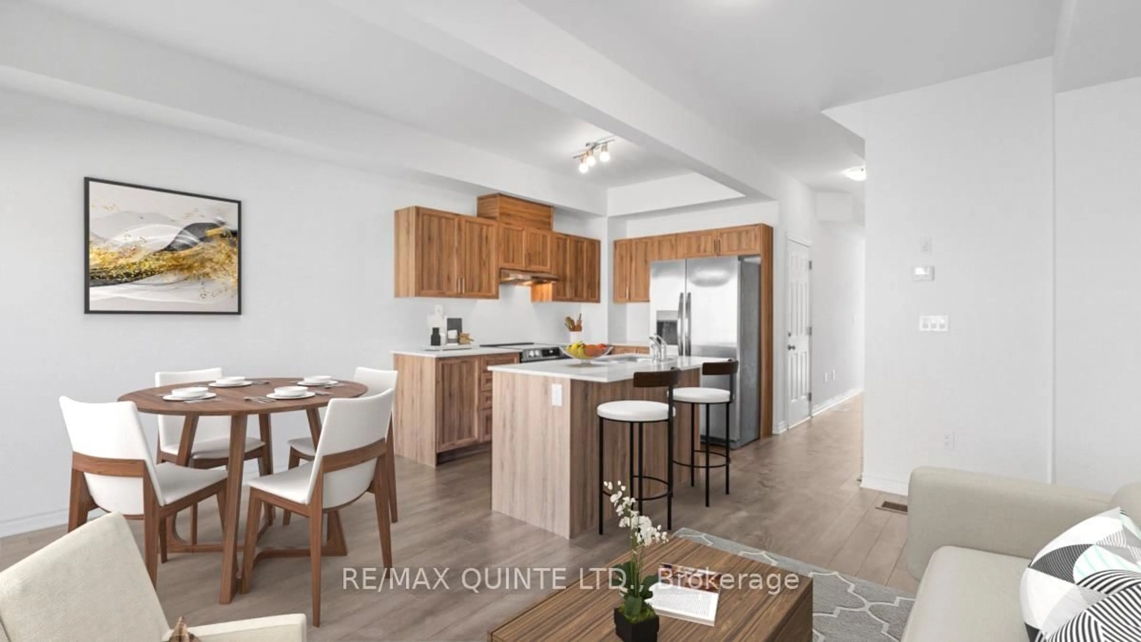 Open concept kitchen, ceramic/tile floor for 53 Lincoln Dr, Belleville Ontario K8N 0T7