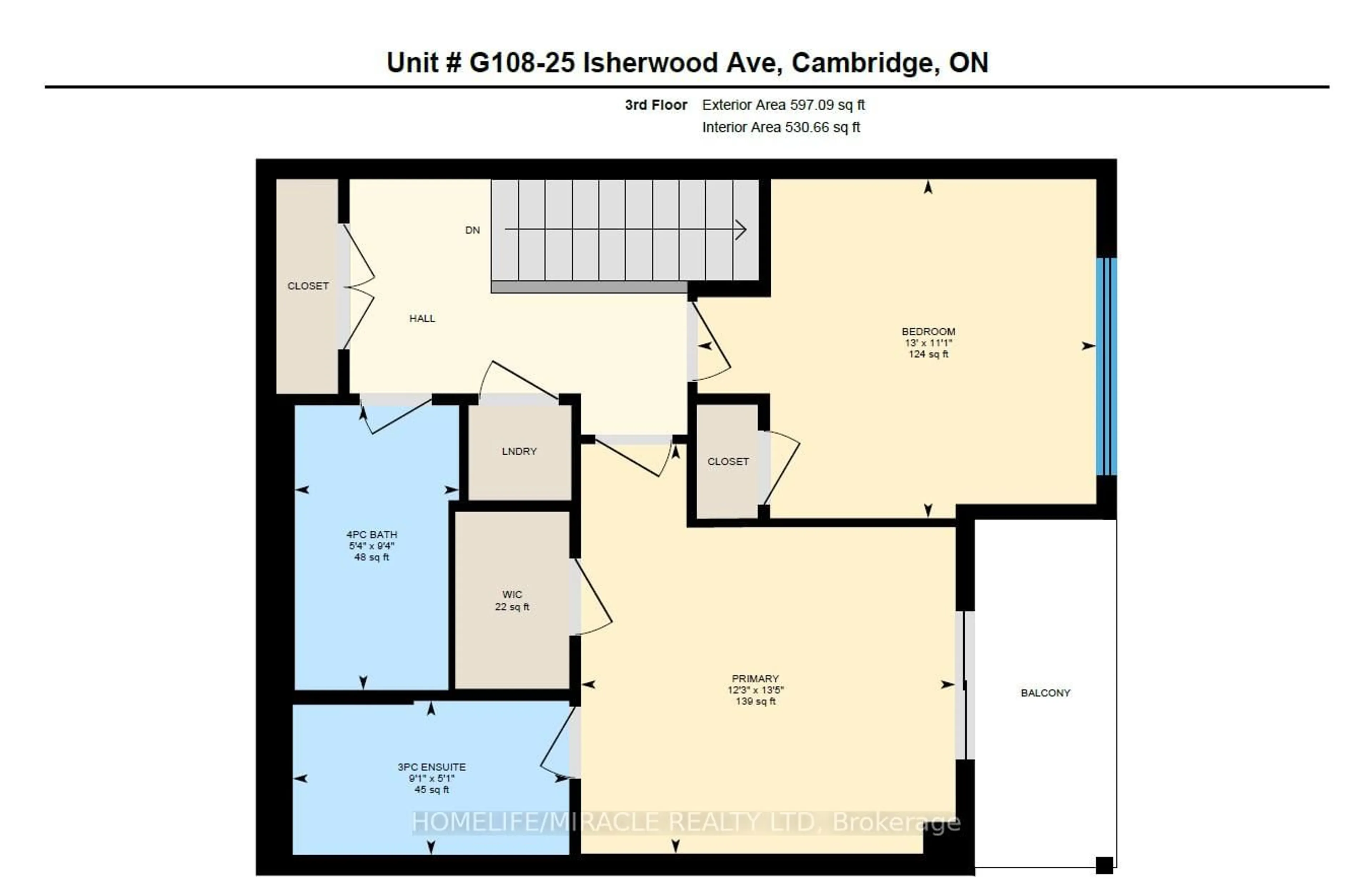 Floor plan for 25 Isherwood Ave #G-108, Cambridge Ontario N1R 0E2