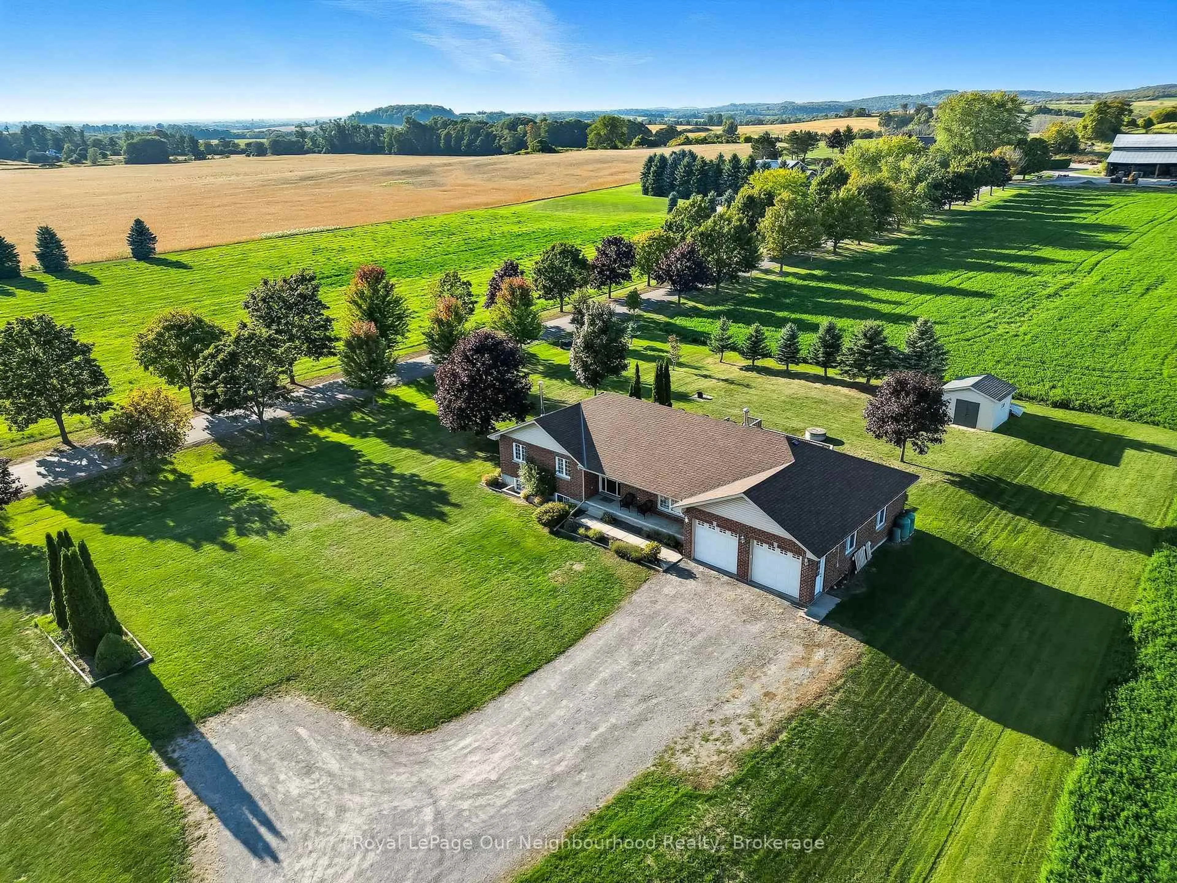 A pic from outside/outdoor area/front of a property/back of a property/a pic from drone, unknown for 7760 Telephone Rd, Hamilton Township Ontario K9A 4J7