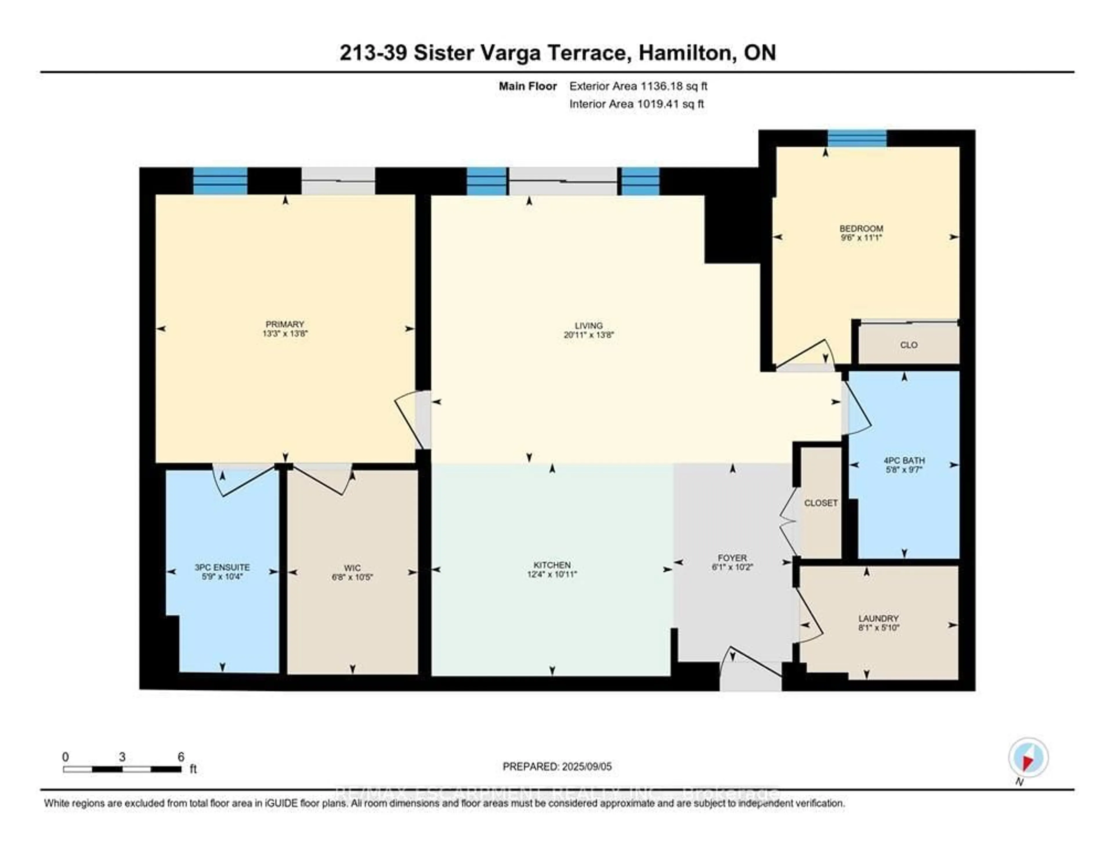 Floor plan for 39 Sister Varga Terr #213, Hamilton Ontario L9B 0J7