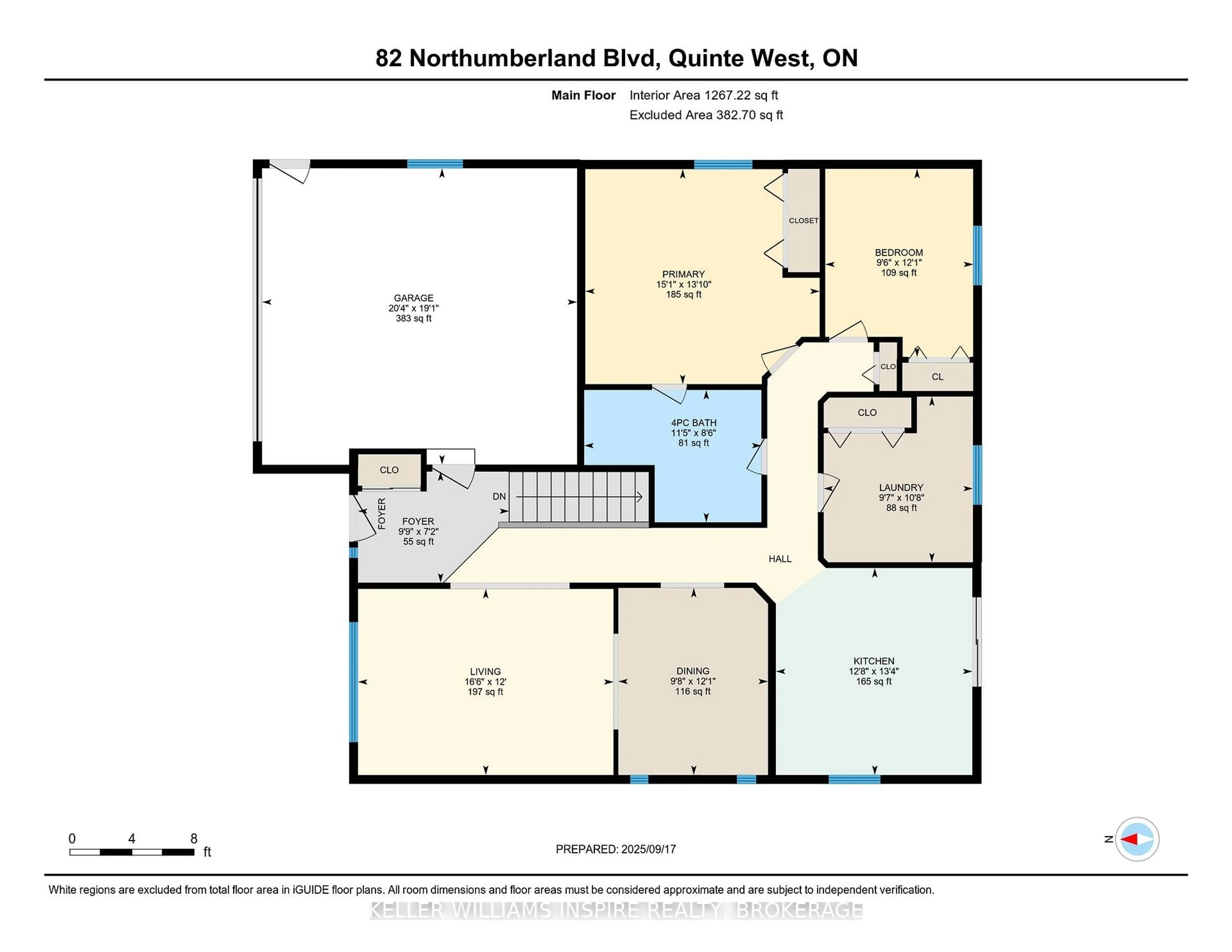 Floor plan for 82 Northumberland Blvd, Quinte West Ontario K8V 6W2