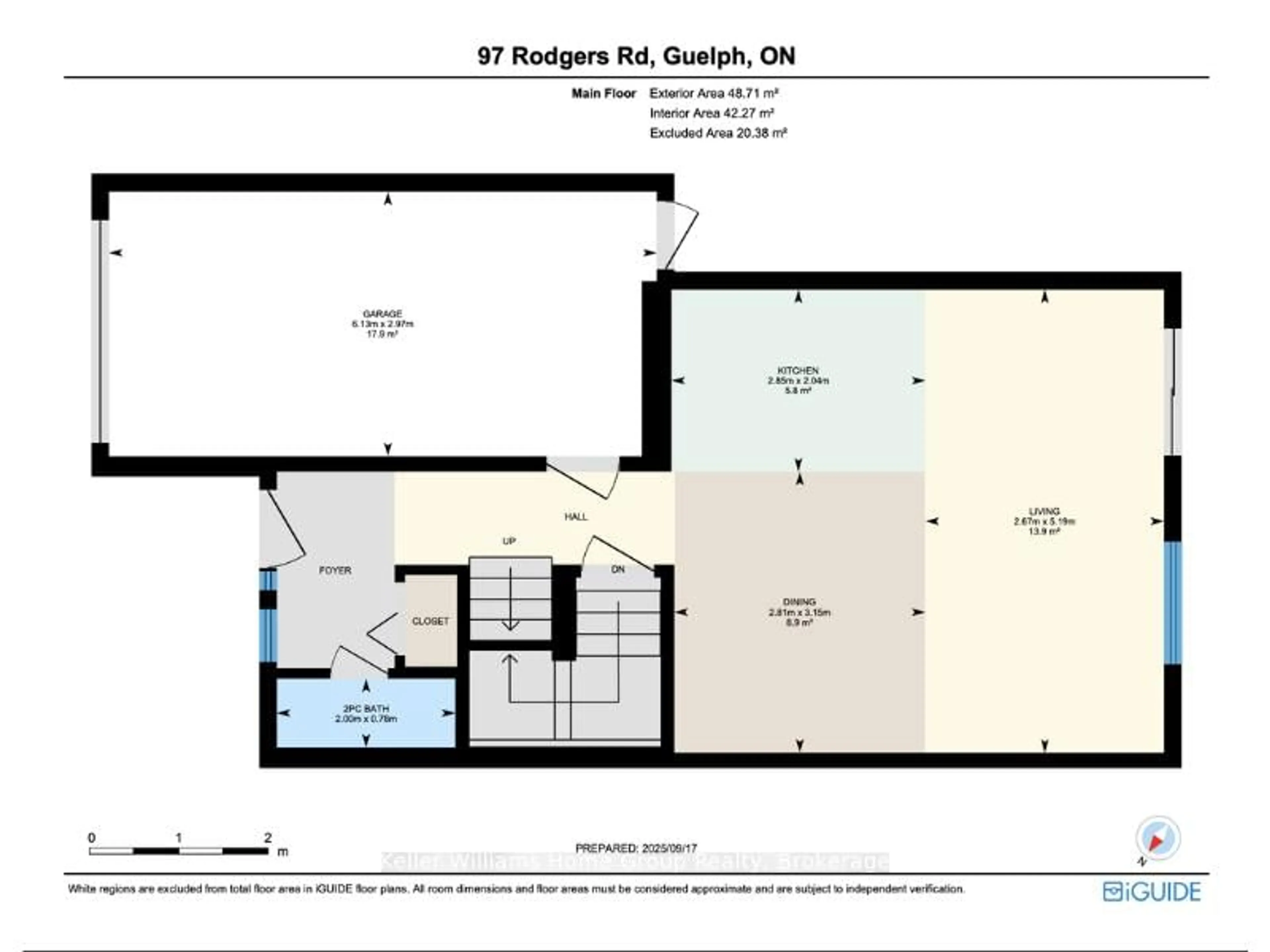 Floor plan for 97 Rodgers Rd, Guelph Ontario N1G 4Z6