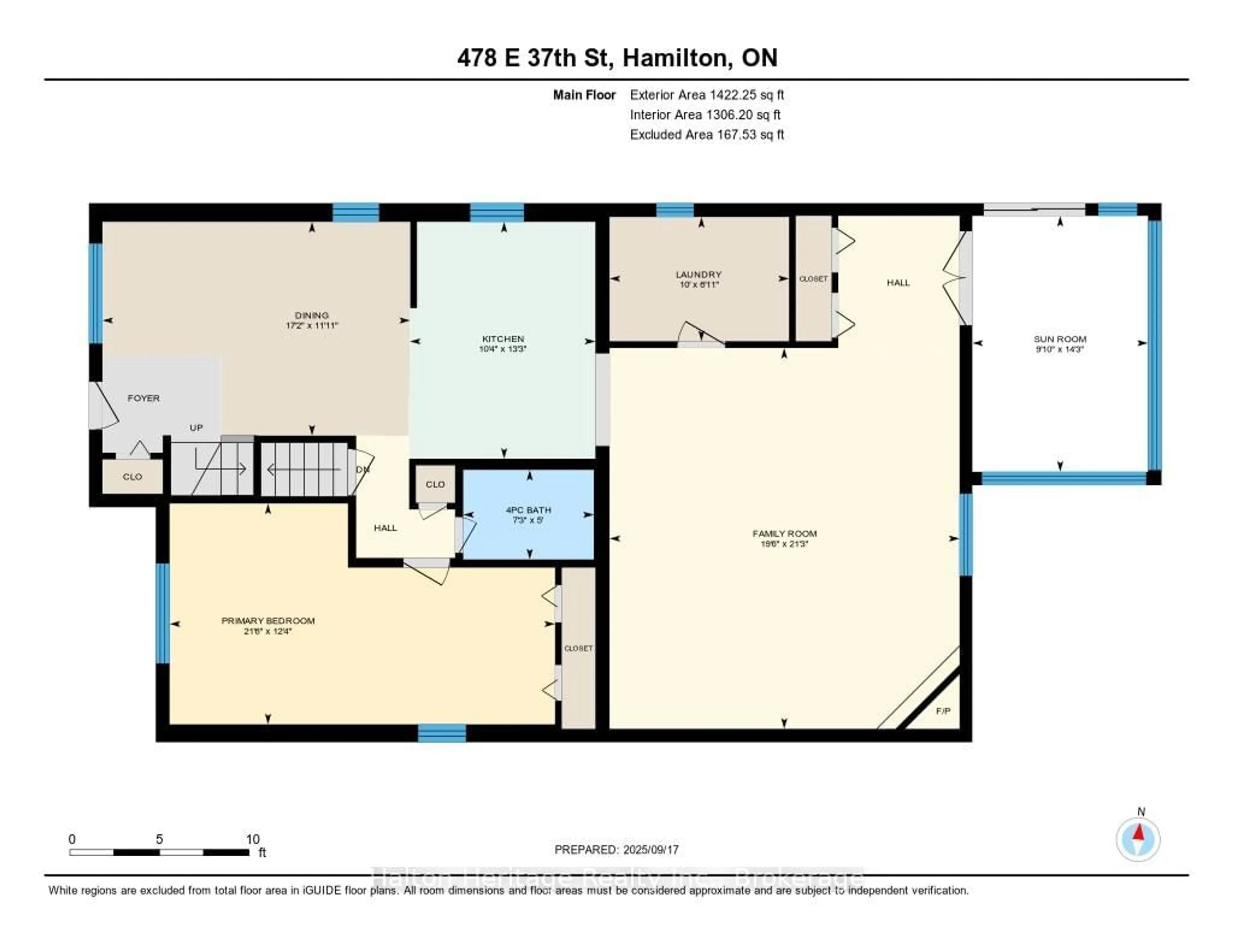 Floor plan for 478 East 37th St, Hamilton Ontario L8V 4B9