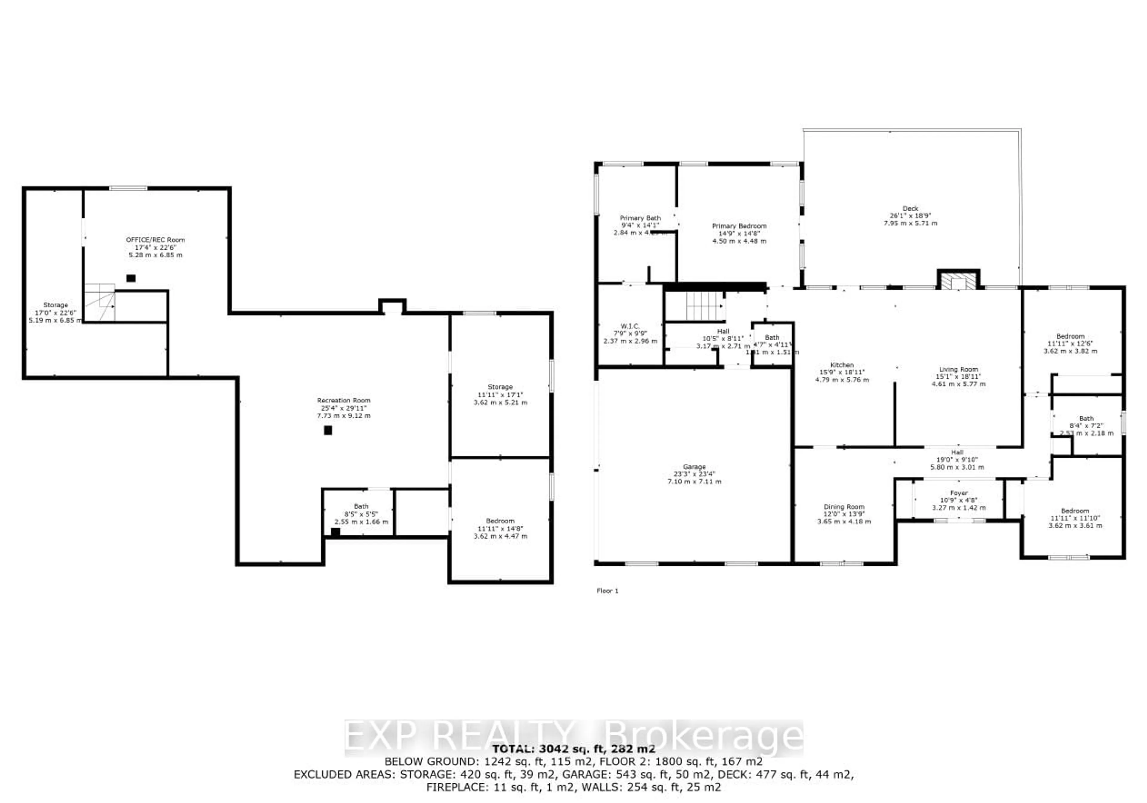Floor plan for 6719 Deer Run Pl, North Gower Ontario K0A 2T0