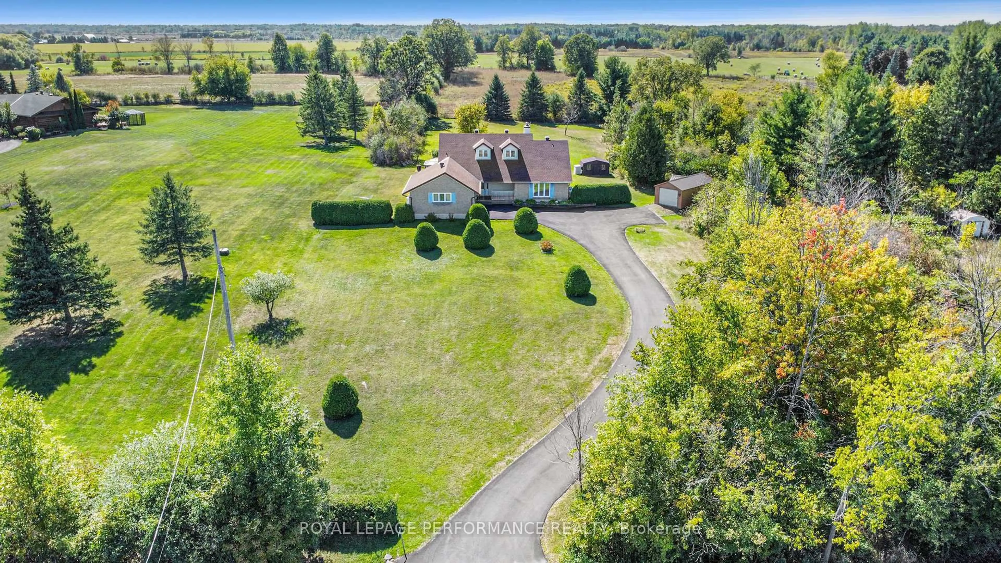 A pic from outside/outdoor area/front of a property/back of a property/a pic from drone, water/lake/river/ocean view for 2205 Old Second Line Rd, Ottawa Ontario K0A 1T0