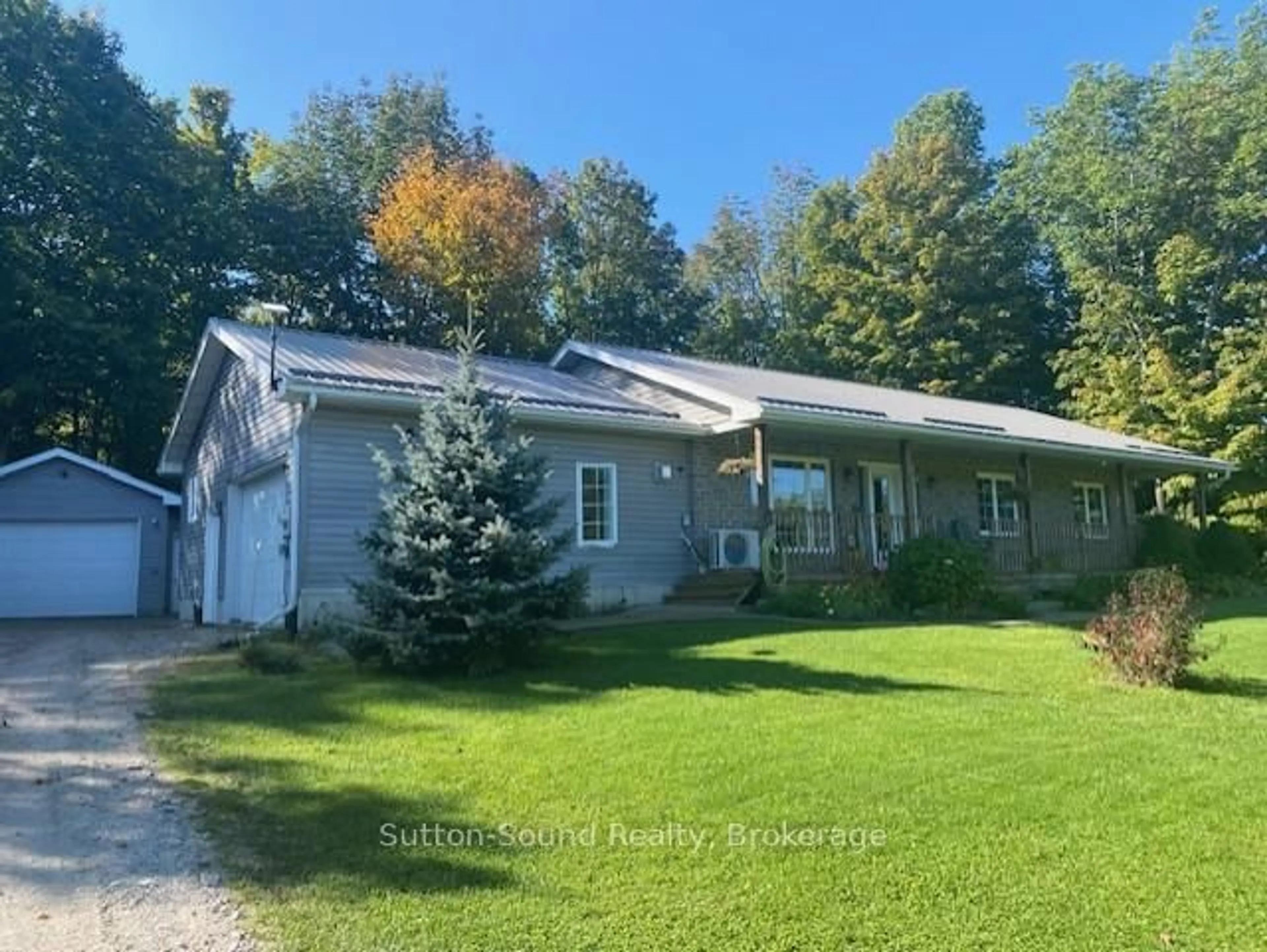A pic from outside/outdoor area/front of a property/back of a property/a pic from drone, unknown for 462434 Concession 24 Concession, Georgian Bluffs Ontario N0H 2T0