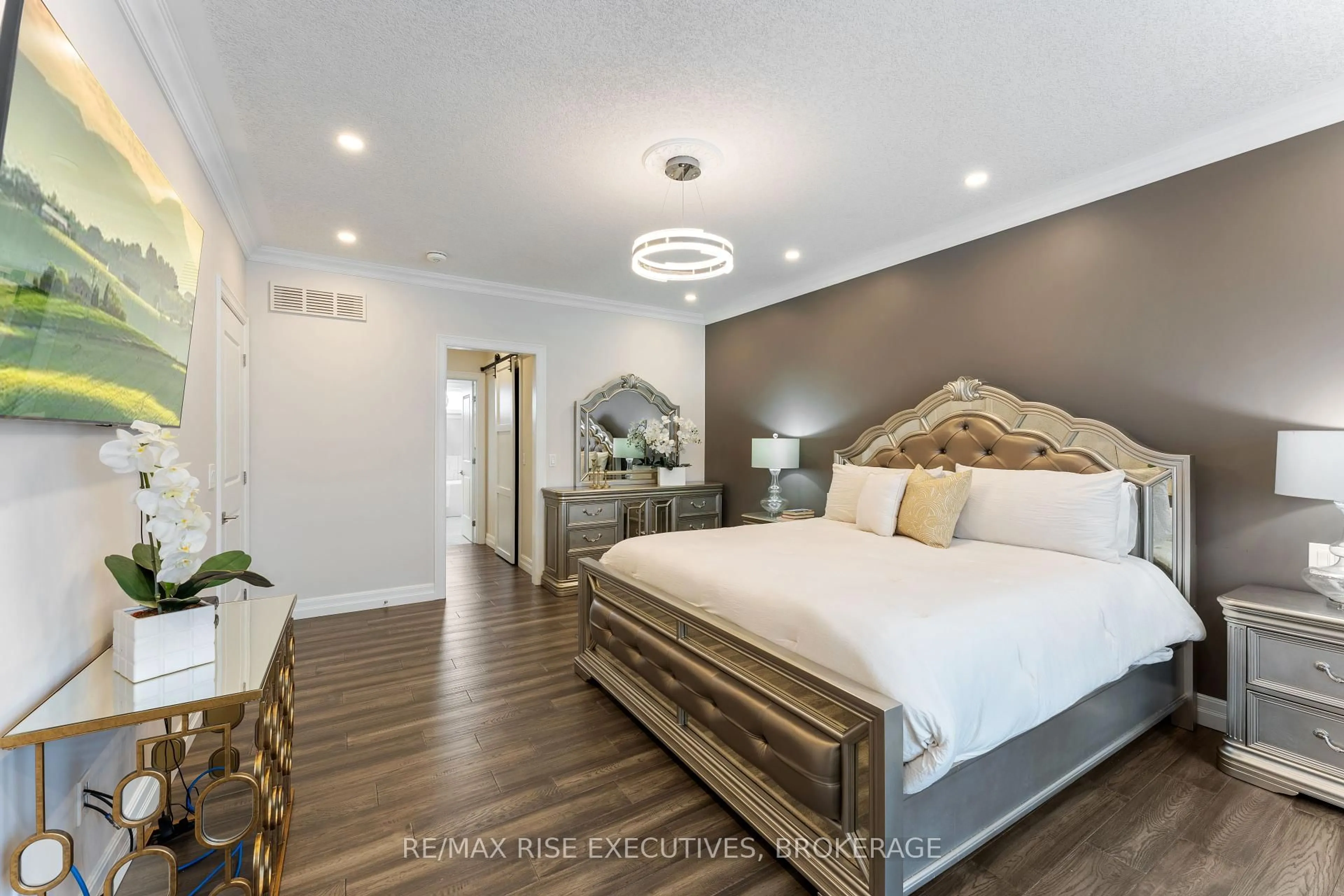 Bedroom with bed, wood/laminate floor for 78 Aragon Rd, Kingston Ontario K0H 1S0