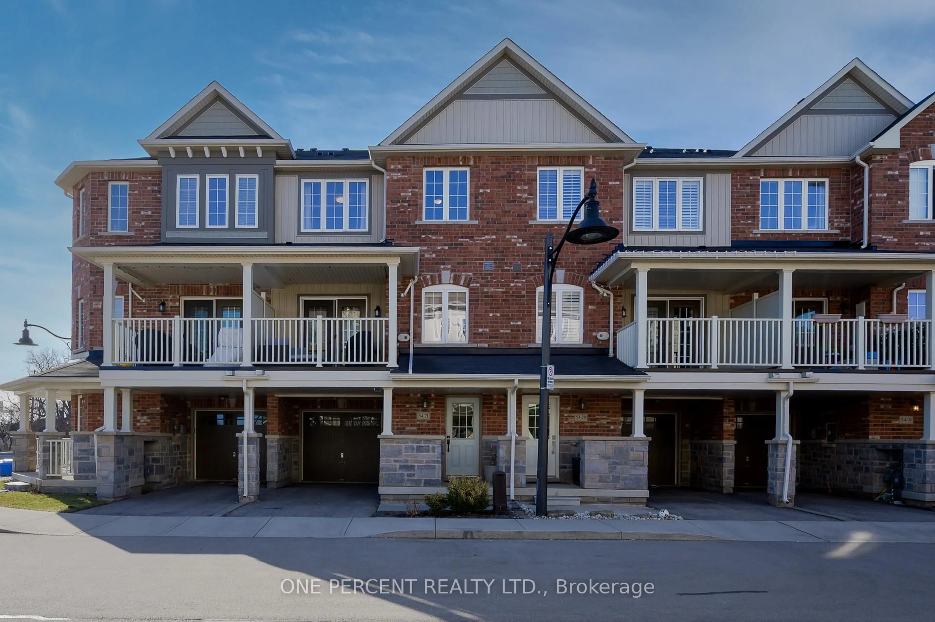 A pic from outside/outdoor area/front of a property/back of a property/a pic from drone, street for 54 Nisbet Blvd #21, Hamilton Ontario L8B 0Y3