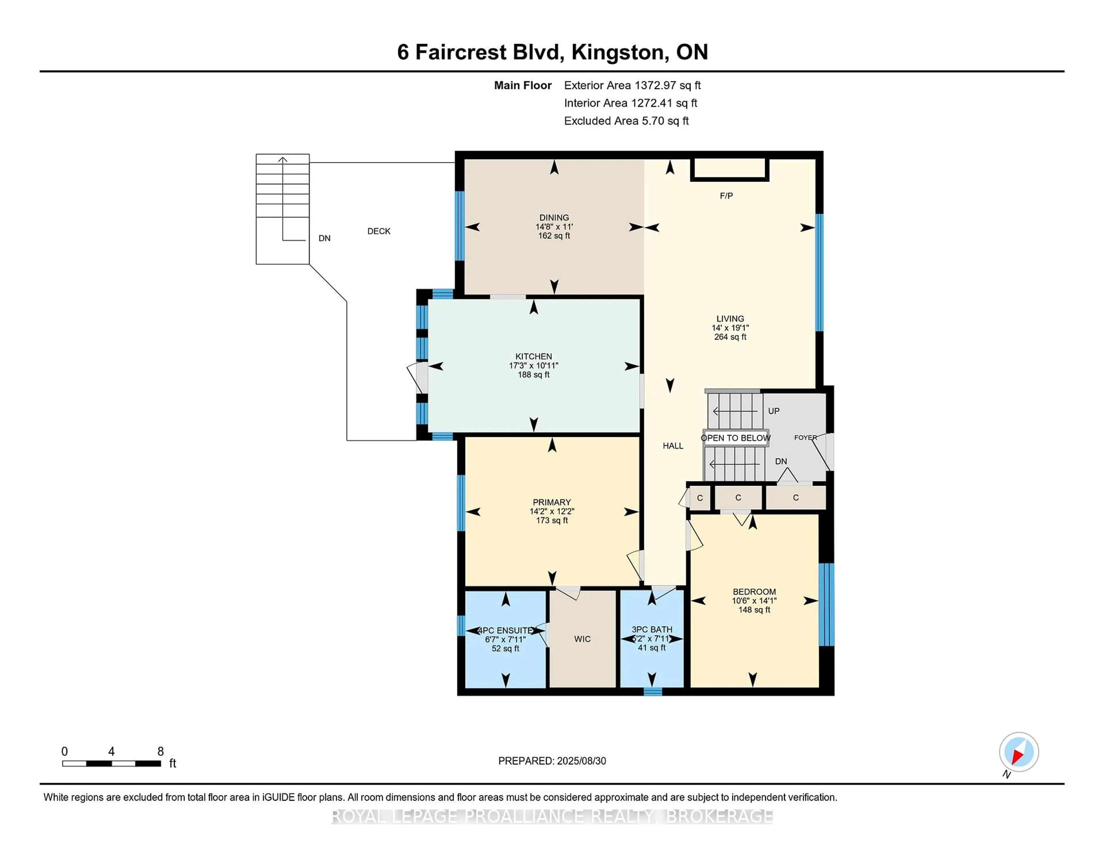 Floor plan for 6 Faircrest Blvd, Kingston Ontario K7L 4V1