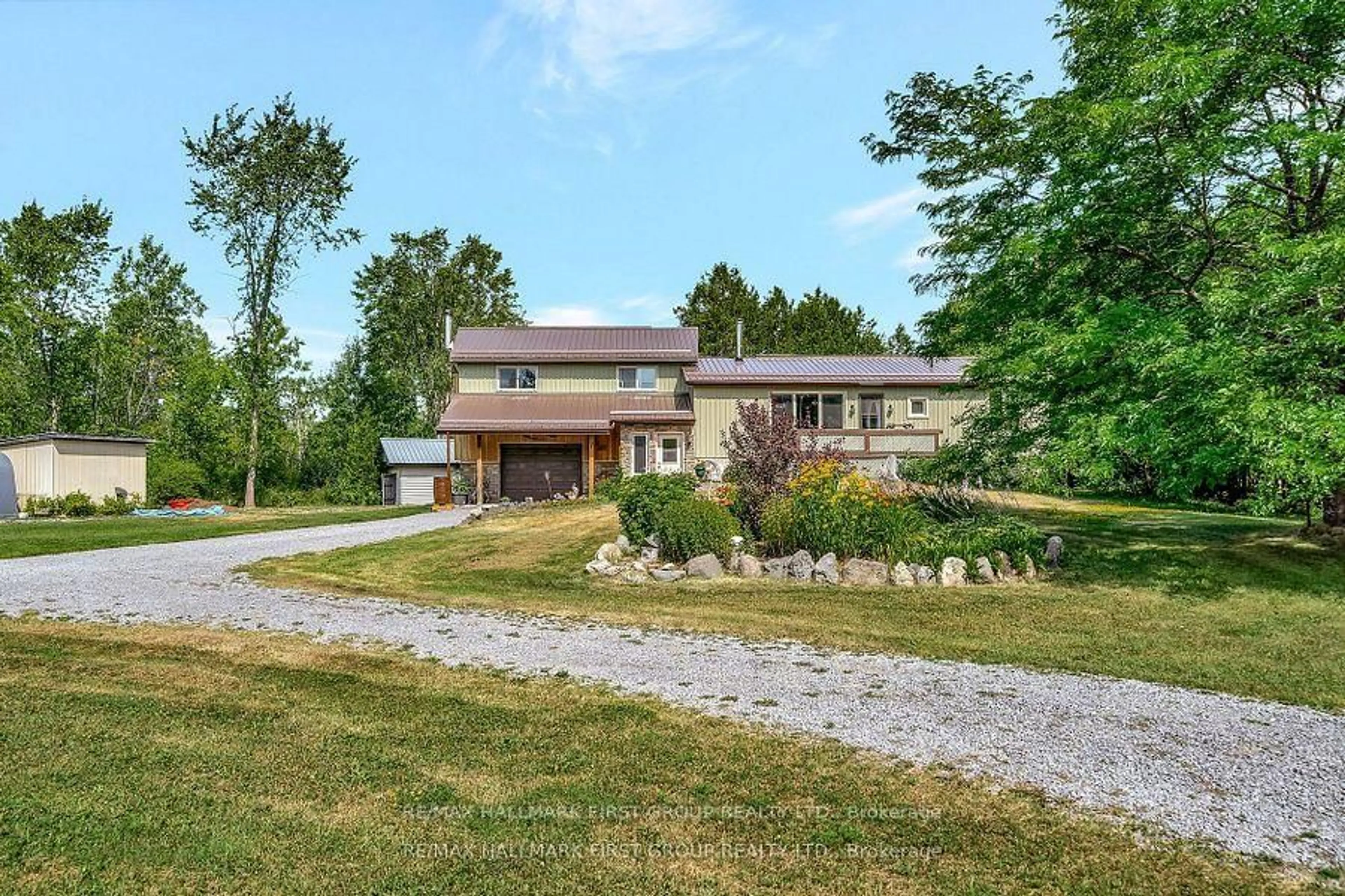 A pic from outside/outdoor area/front of a property/back of a property/a pic from drone, mountain view for 1503 Moneymore Rd, Belleville Ontario K0K 2Y0