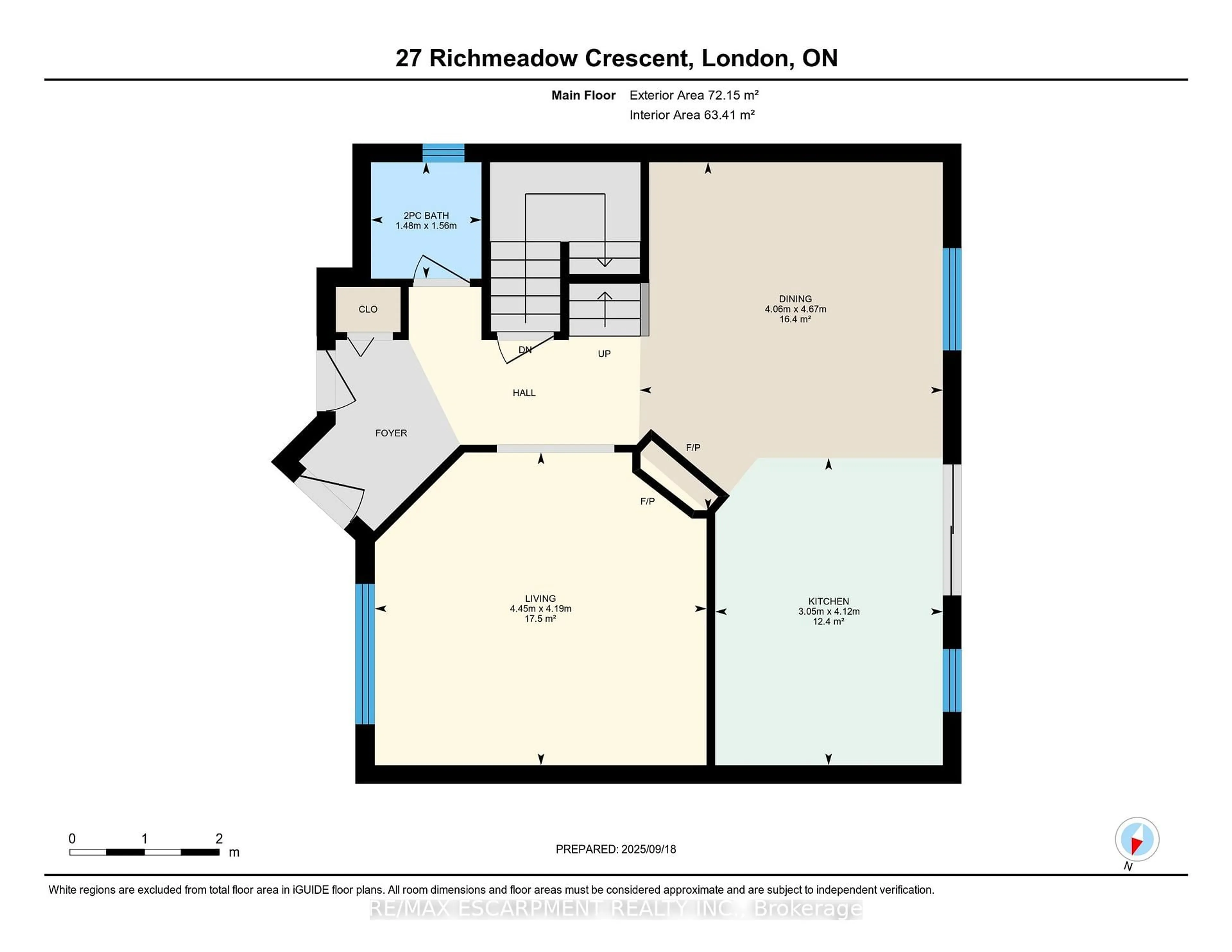 Floor plan for 27 Richmeadow Cres, London North Ontario N6H 5E5