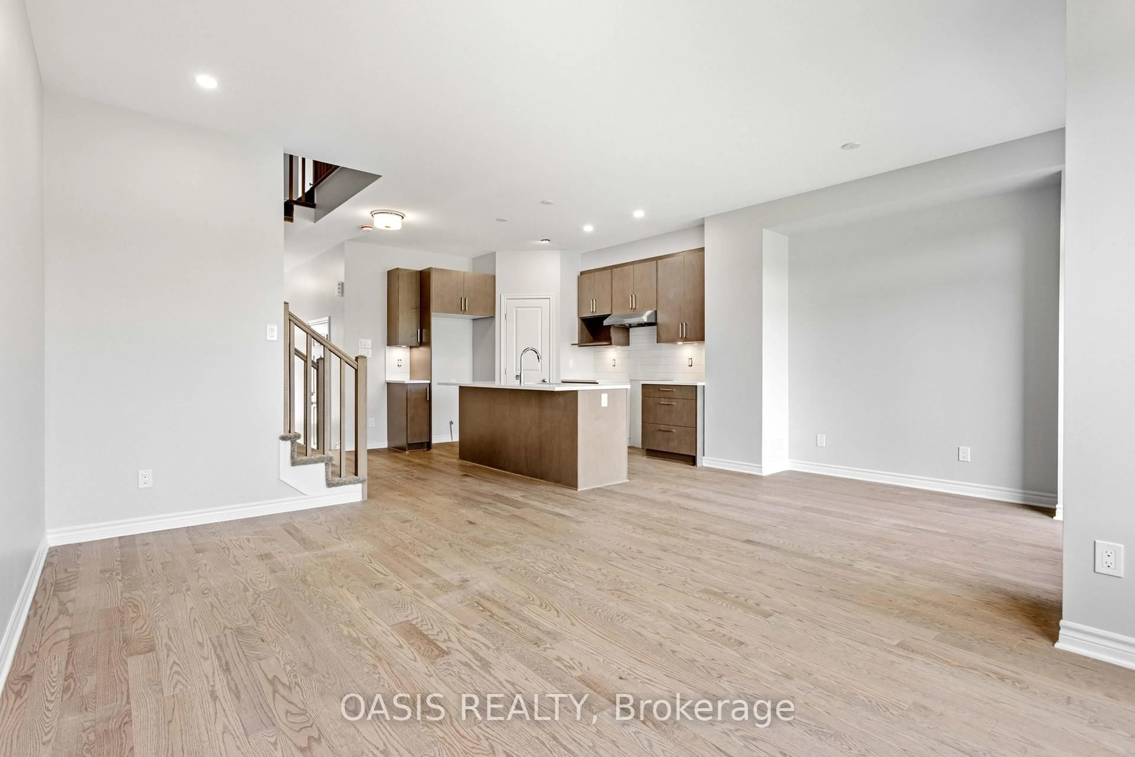 Open concept kitchen, wood/laminate floor for 786 Antonio Farley St, Orleans Ontario K4A 5N3