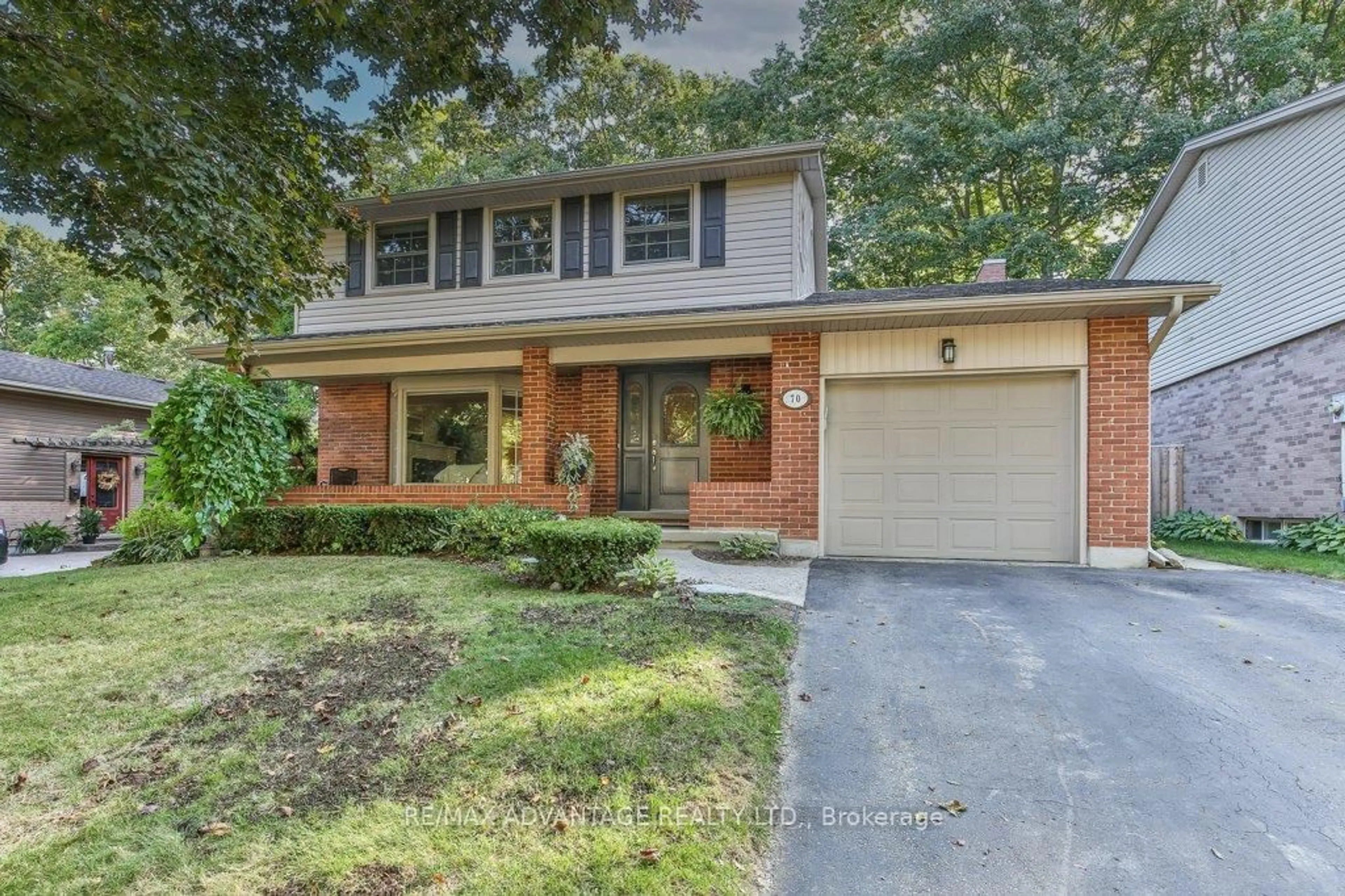 Home with brick exterior material, street for 70 Fairlane Rd, London South Ontario N6K 3E4