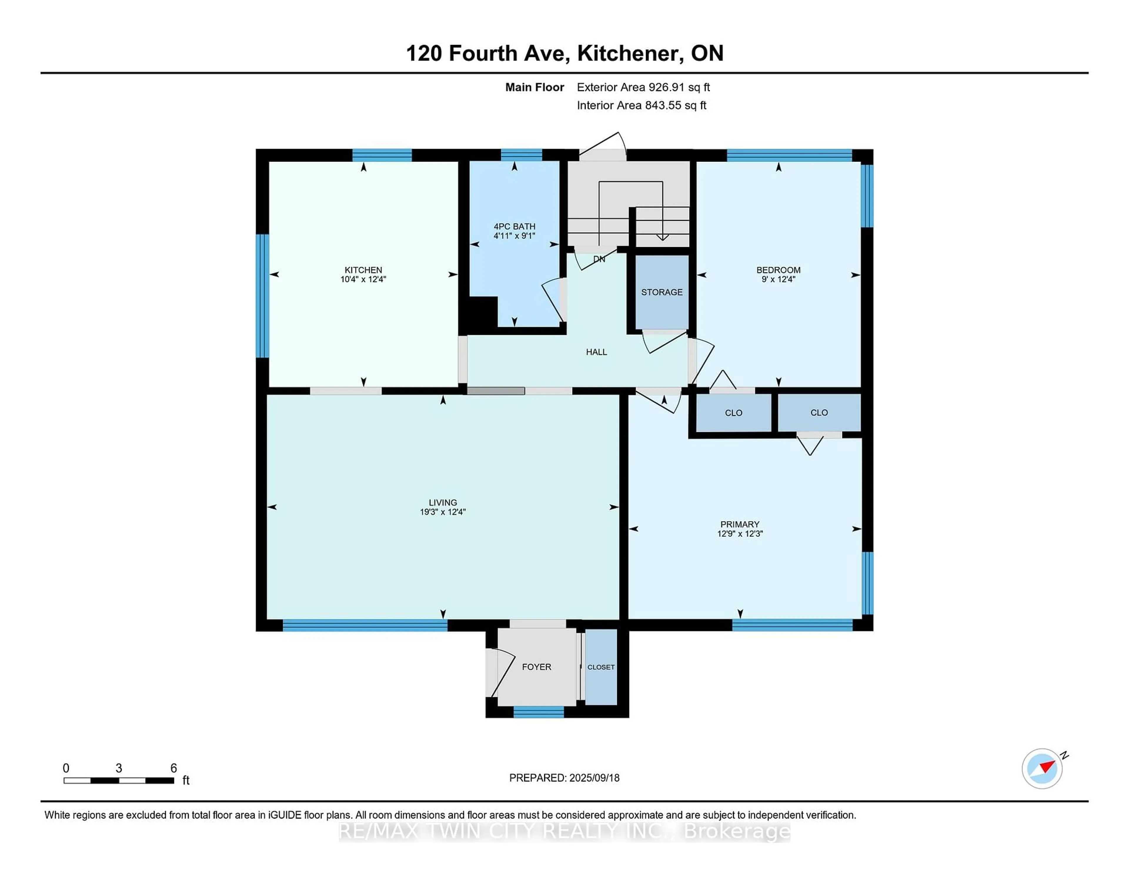 Floor plan for 120 Fourth Ave, Kitchener Ontario N2C 1N8