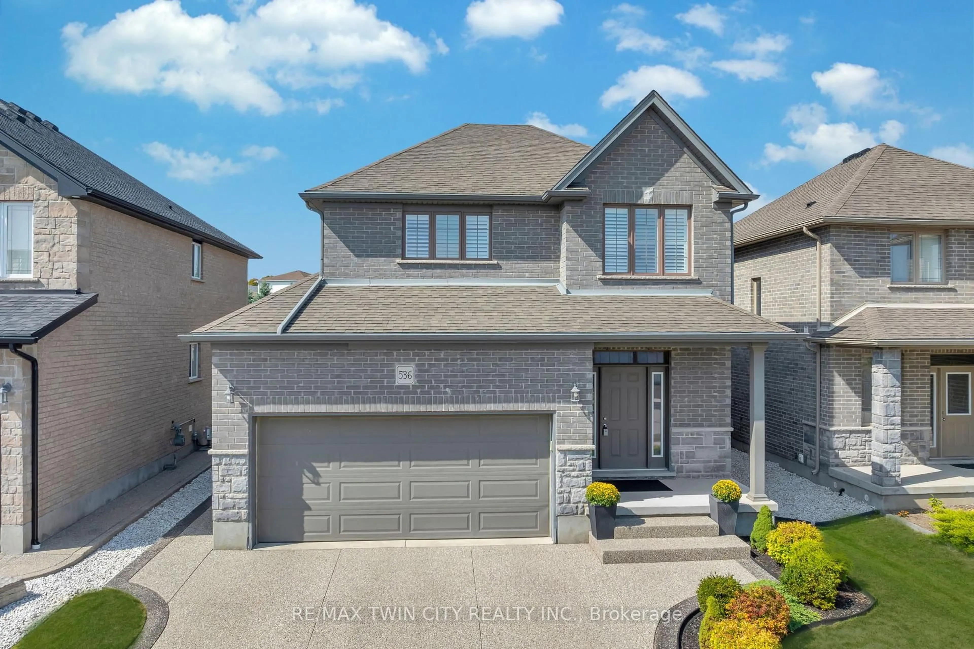 Home with brick exterior material, street for 536 Landgren Crt, Kitchener Ontario N2A 4J7