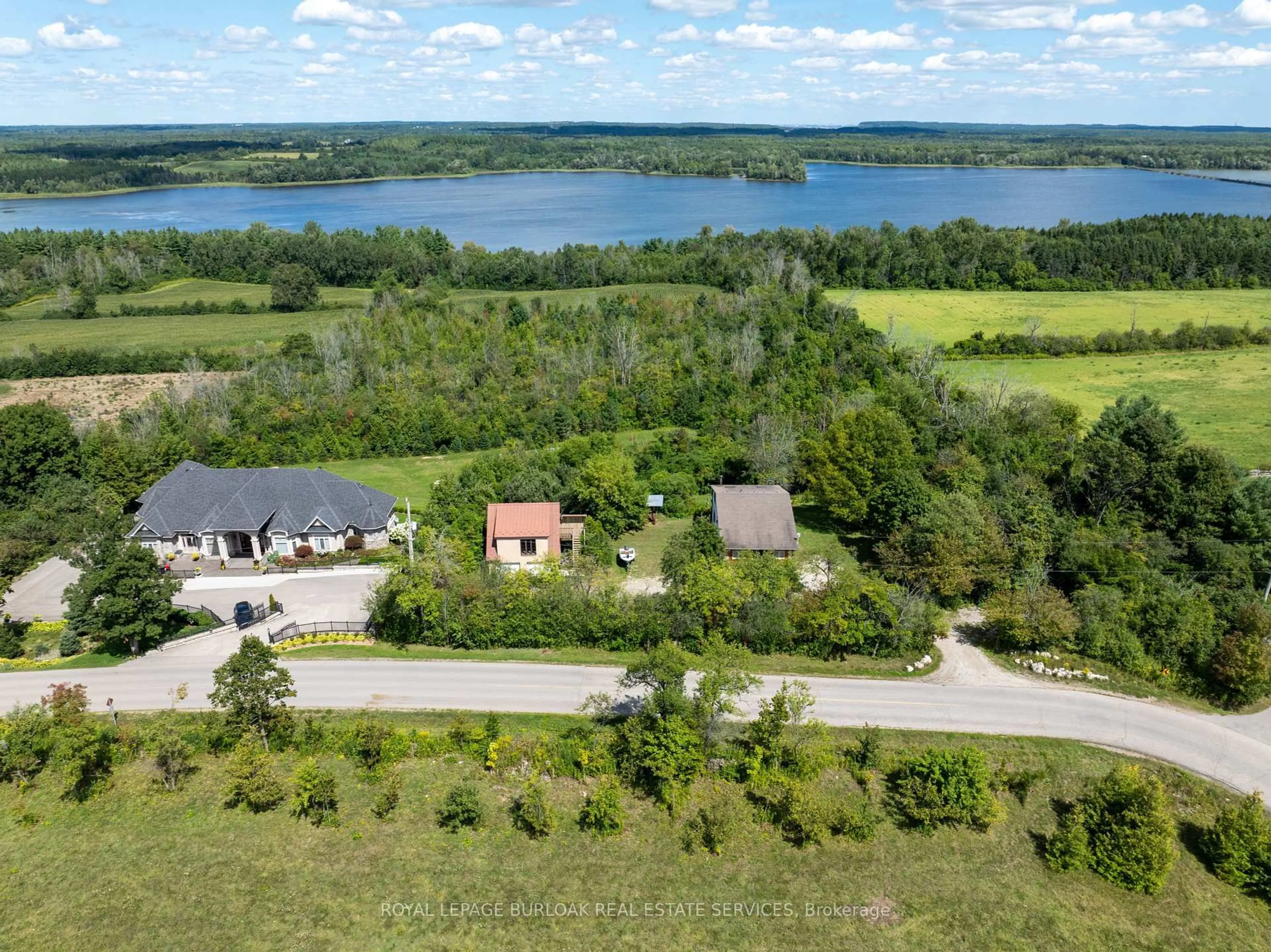 A pic from outside/outdoor area/front of a property/back of a property/a pic from drone, water/lake/river/ocean view for 4053 Watson Rd, Puslinch Ontario N0B 2J0