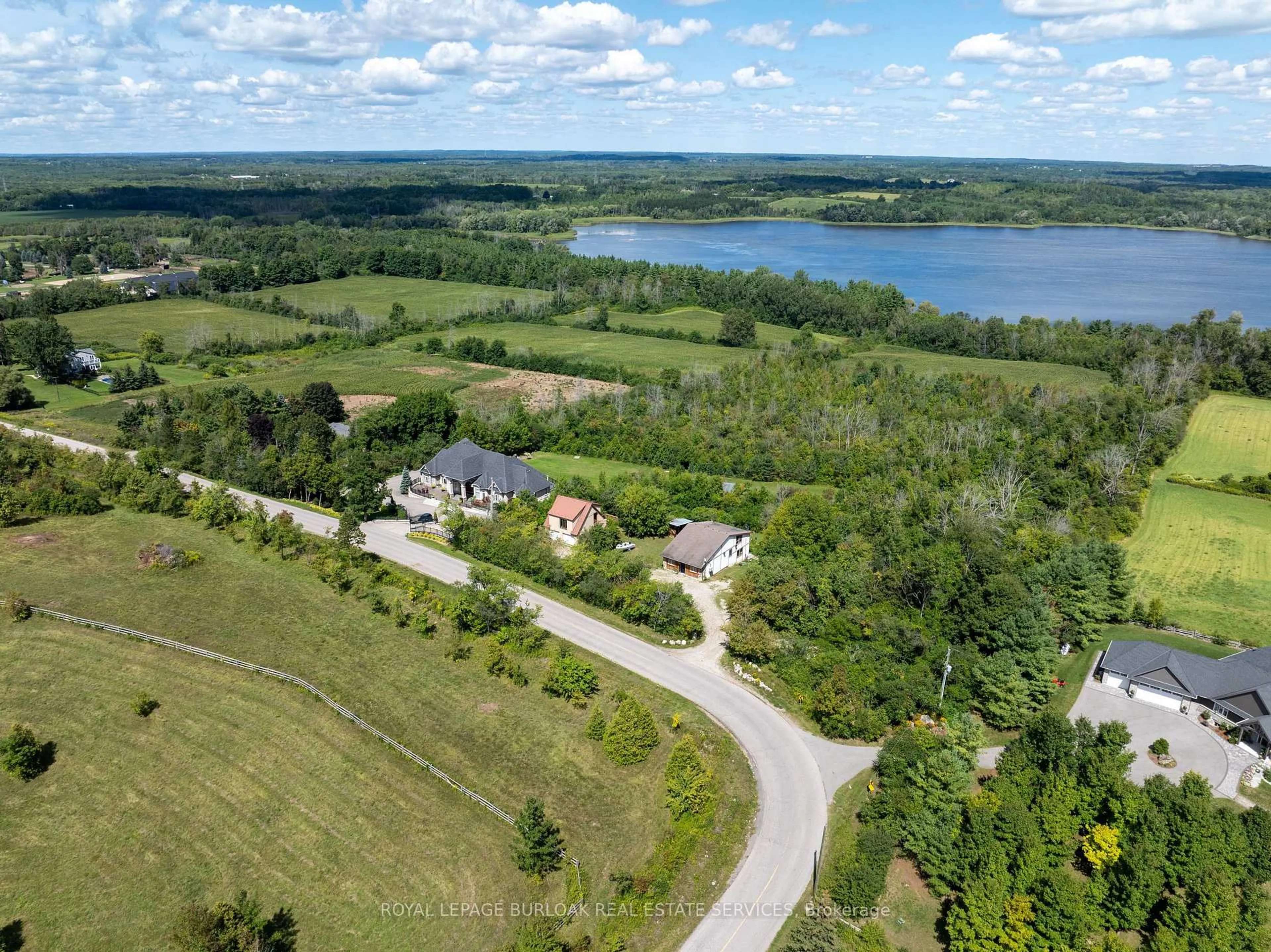 A pic from outside/outdoor area/front of a property/back of a property/a pic from drone, water/lake/river/ocean view for 4053 Watson Rd, Puslinch Ontario N0B 2J0