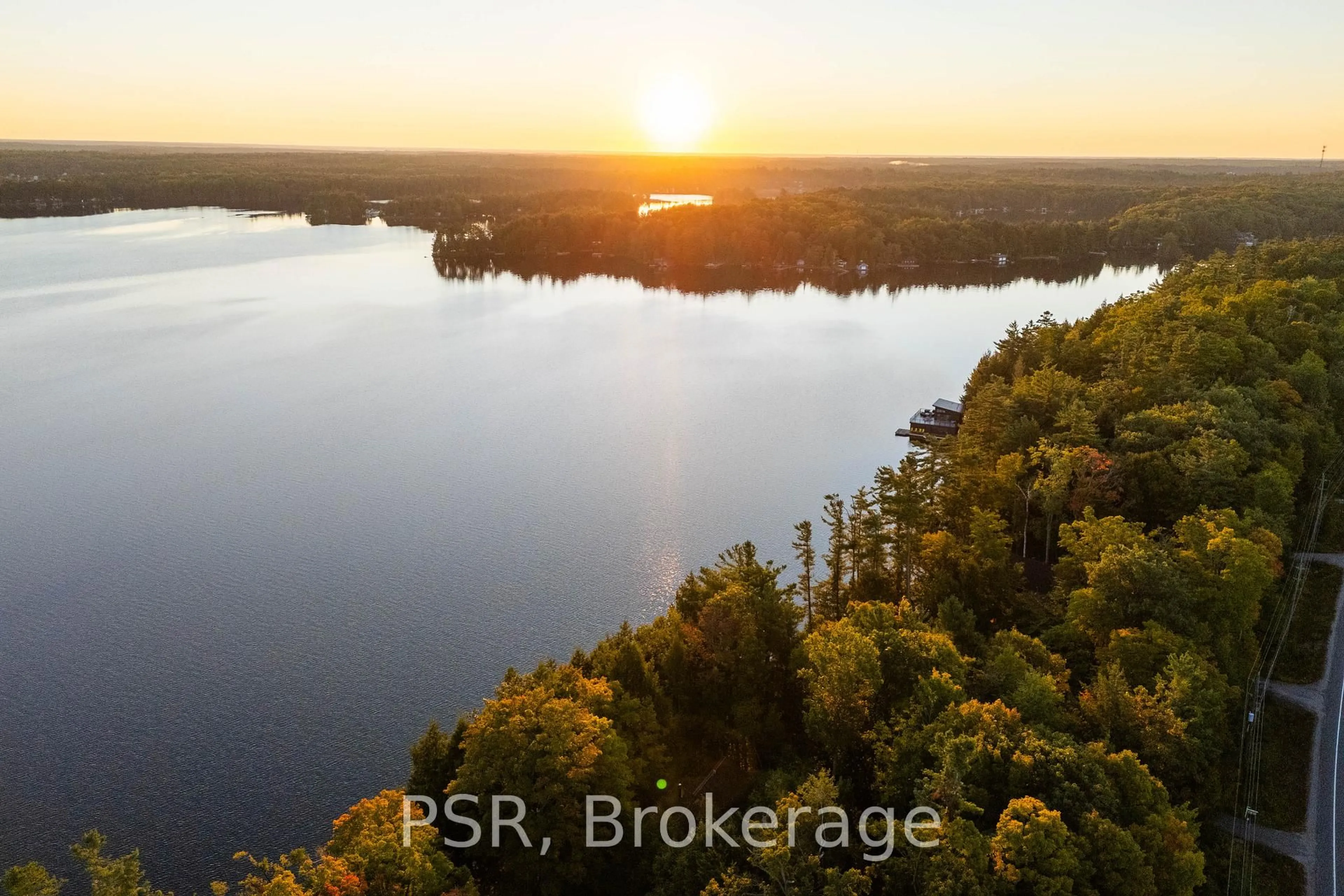 A pic from outside/outdoor area/front of a property/back of a property/a pic from drone, water/lake/river/ocean view for 2920 Muskoka Road 169 Rd, Muskoka Lakes Ontario P1P 1R2