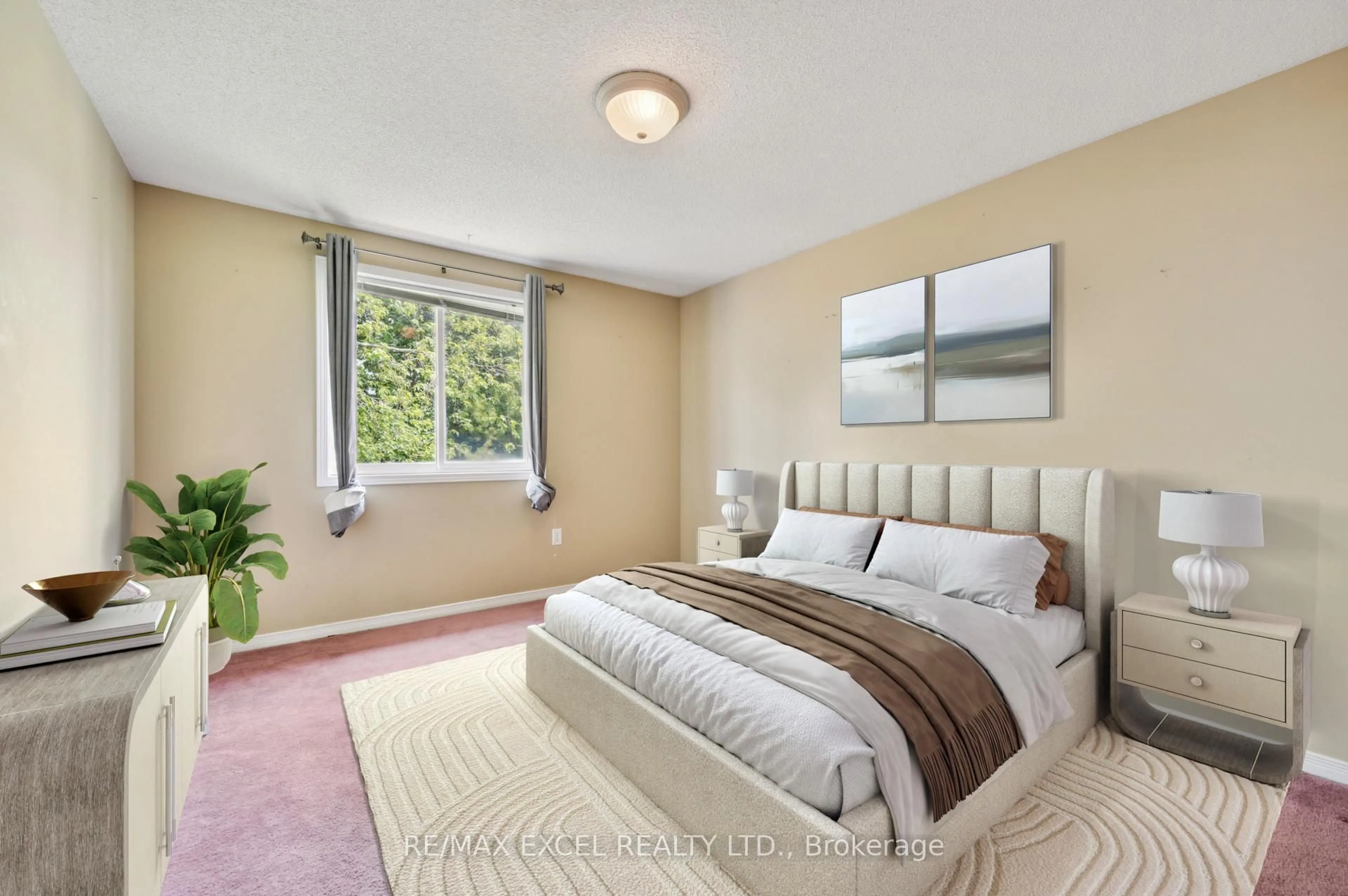 Bedroom with bed, carpet floor for 451 Citadel Crt, Waterloo Ontario N2K 3Y4