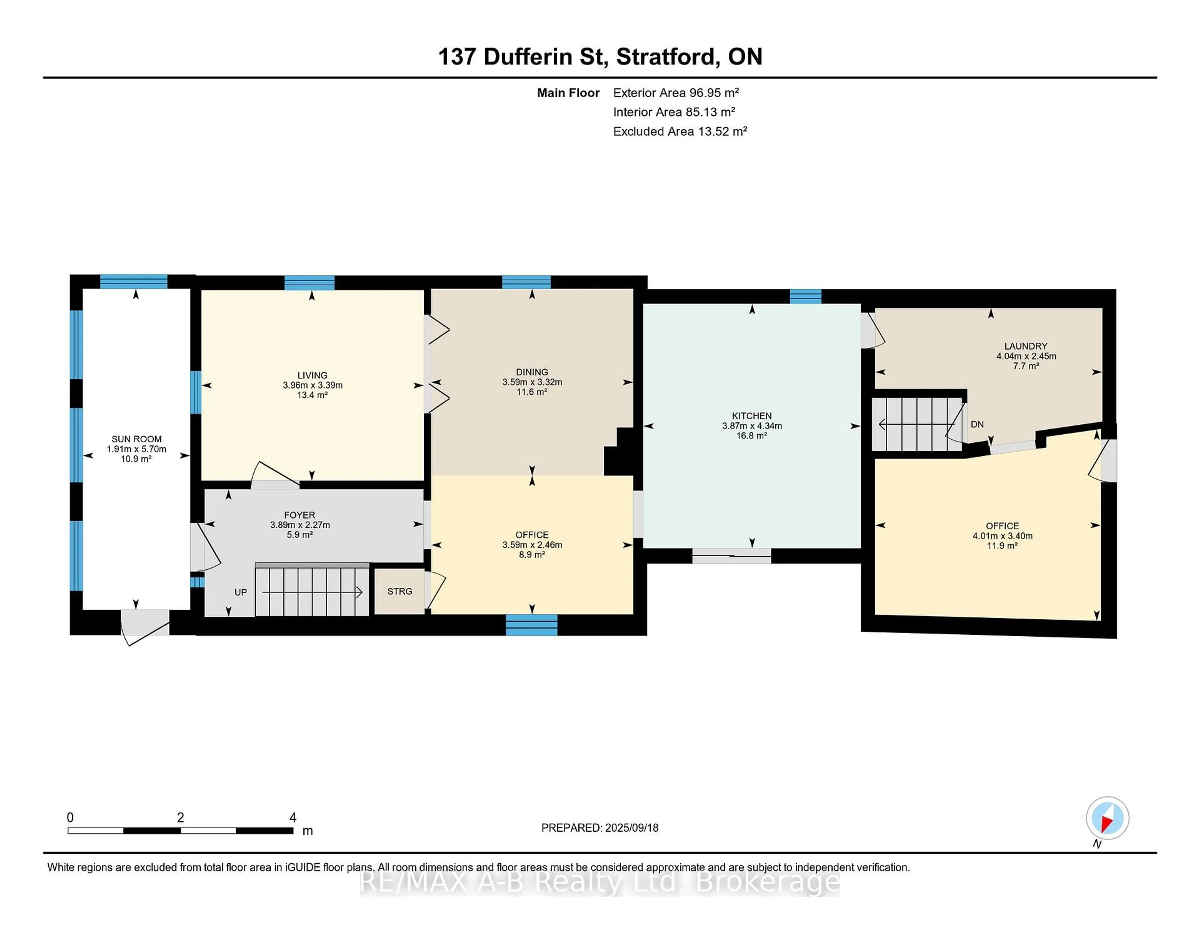 Floor plan for 137 Dufferin St, Stratford Ontario N5A 2G9