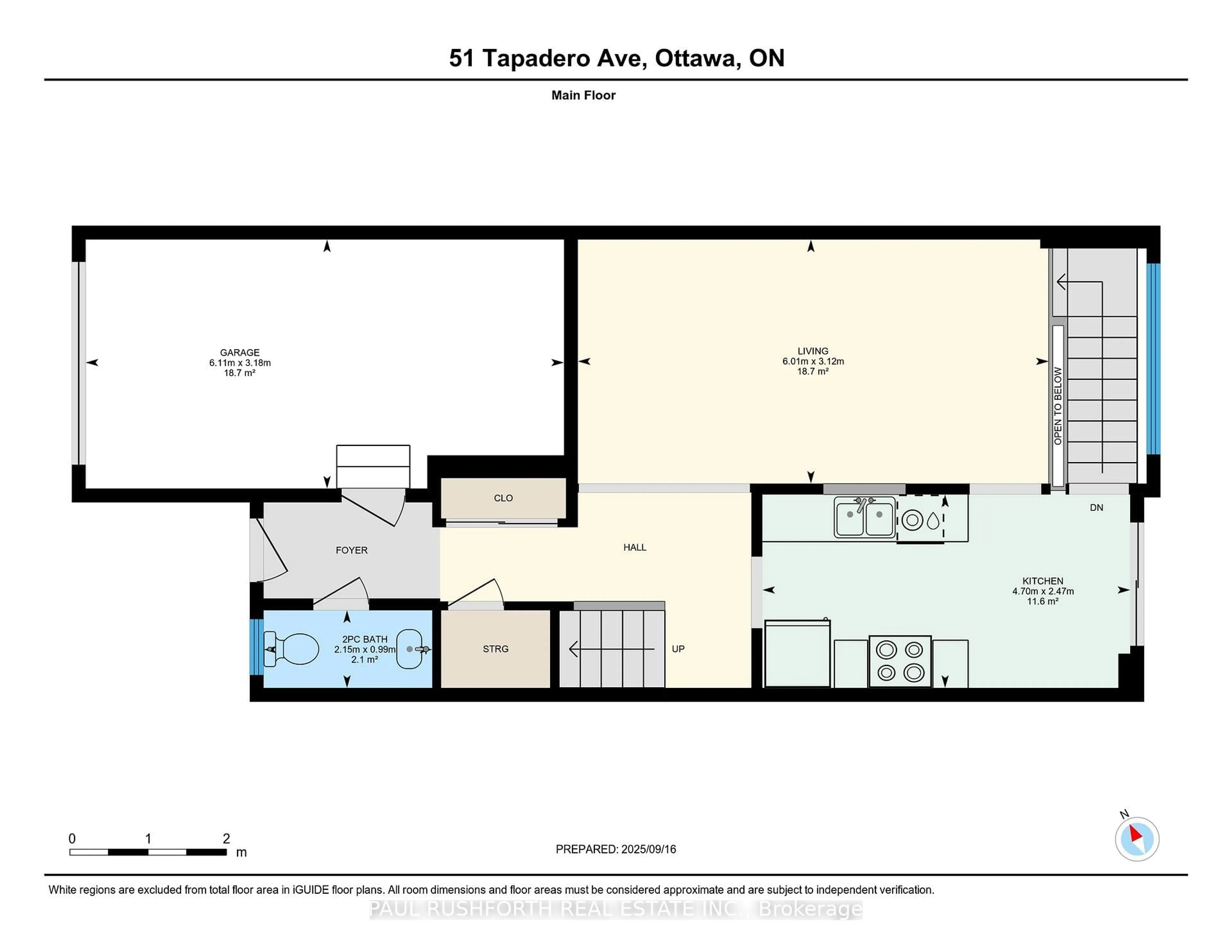 Floor plan for 51 Tapadero Ave, Ottawa Ontario K2V 0E1