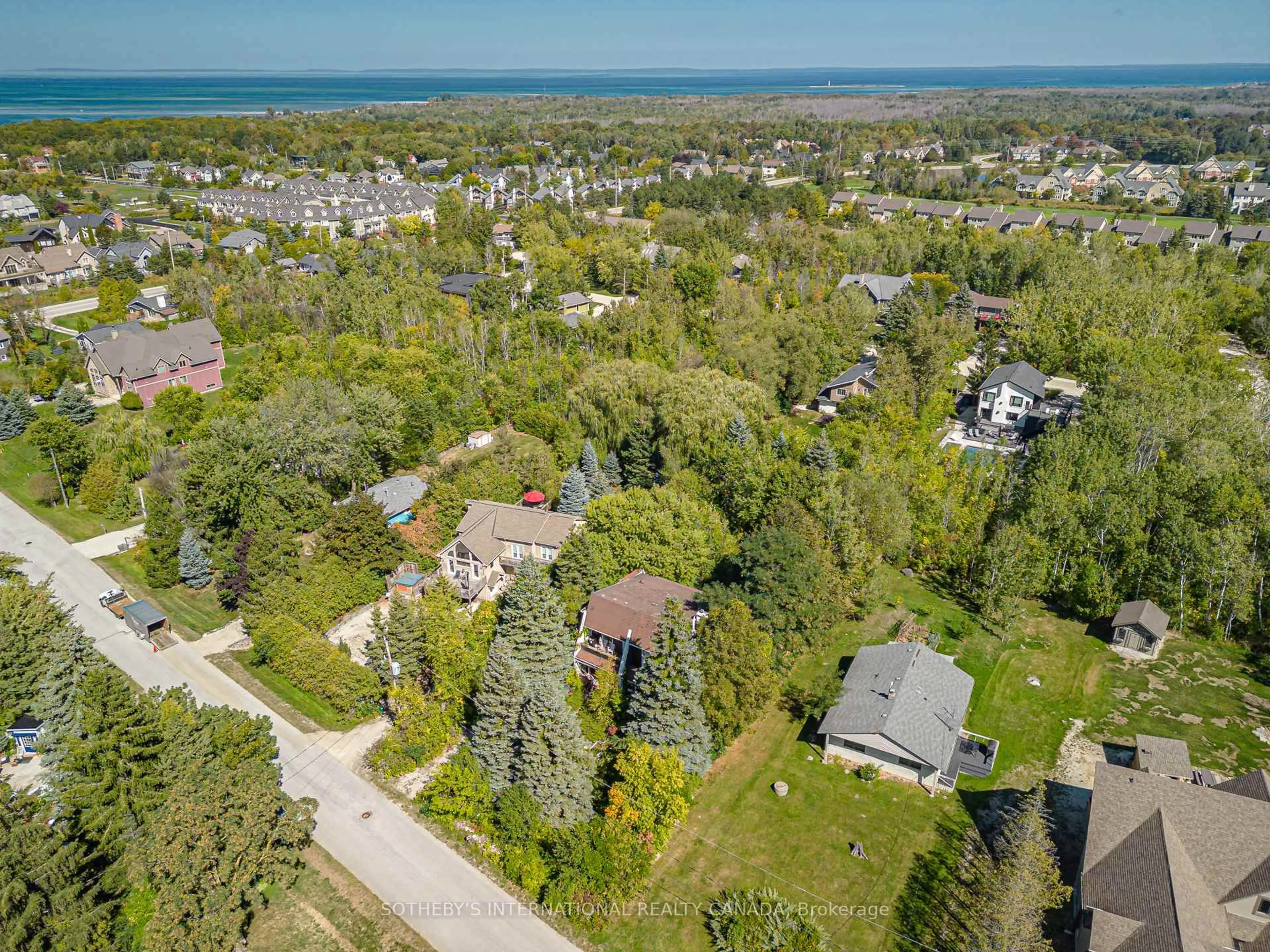 A pic from outside/outdoor area/front of a property/back of a property/a pic from drone, street for 119 Lucille Wheeler Cres, Blue Mountains Ontario L9Y 0P7